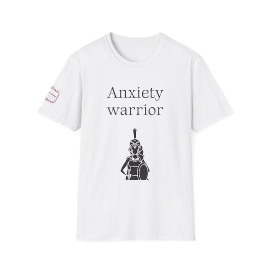 Anxiety Warrior Unisex Softstyle T-Shirt - Empowering Graphic Tee for Mental Health Awareness