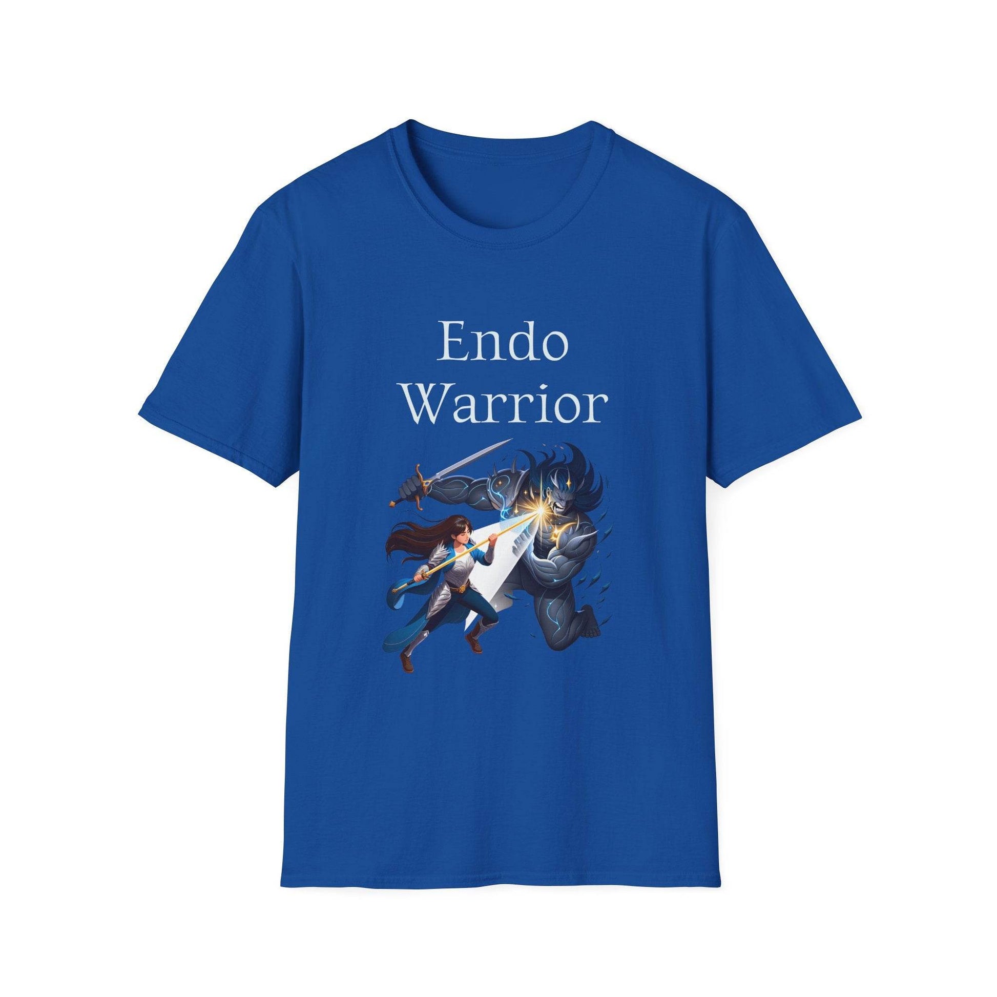 Endometriosis Warrior Unisex Softstyle T-Shirt - Empowering Battle for Women's Health - The Dreamer's Bookshop.