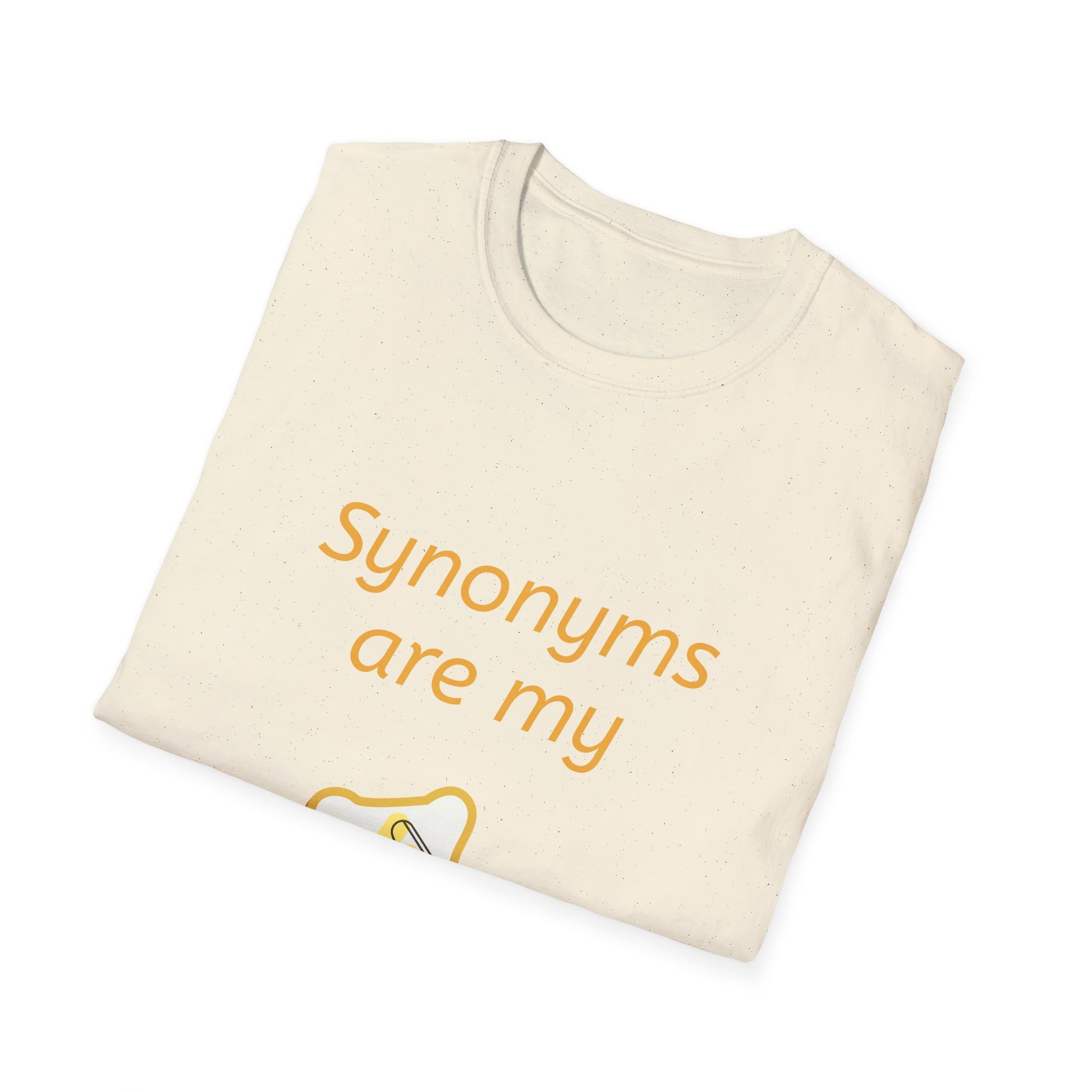 Funny "Synonyms Are My Jam" T-Shirt for Word Lovers - The Dreamer's Bookshop.