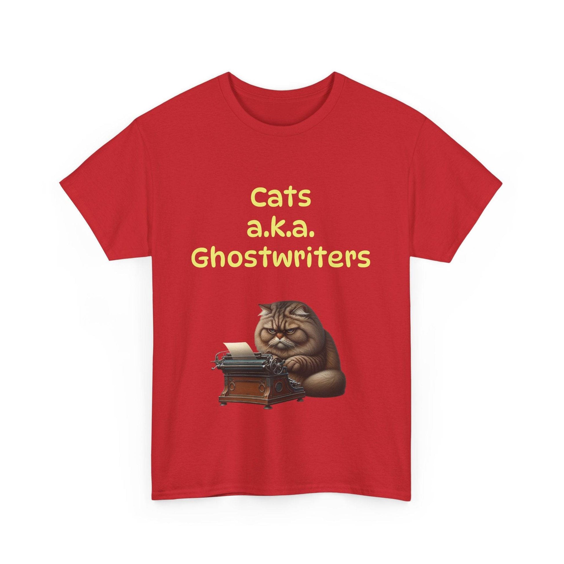 Cats Ghostwriters - A Unisex Heavy Cotton Tee - Perfect for Book Lovers - The Dreamer's Bookshop.