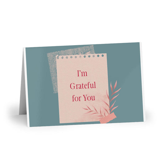 The Dreamer's Bookshop Appreciation "I'm Grateful for You" Print Card - The Dreamer's Bookshop.