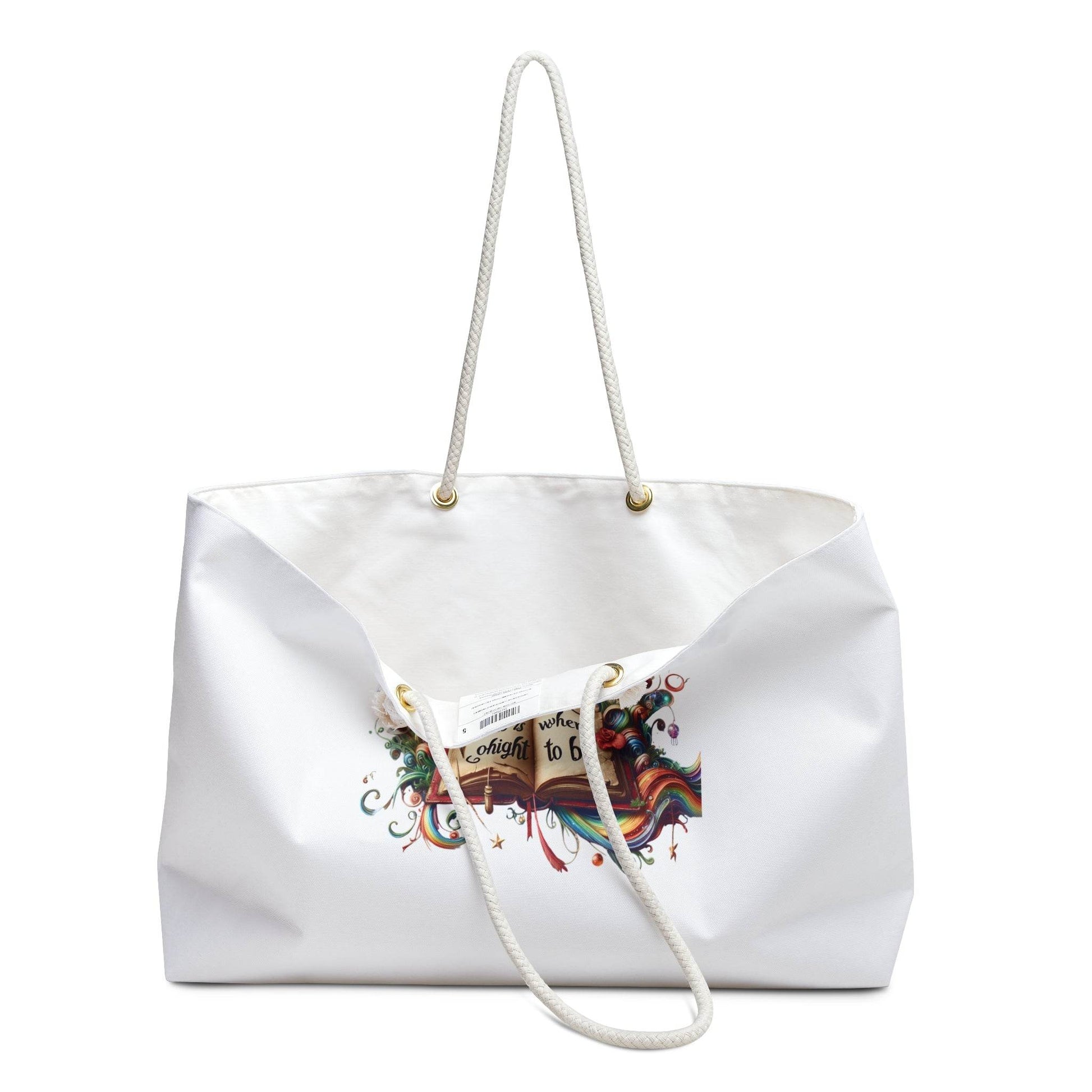 Durable Literary Weekender Bag with Vibrant Design for Book Lovers - The Dreamer's Bookshop.