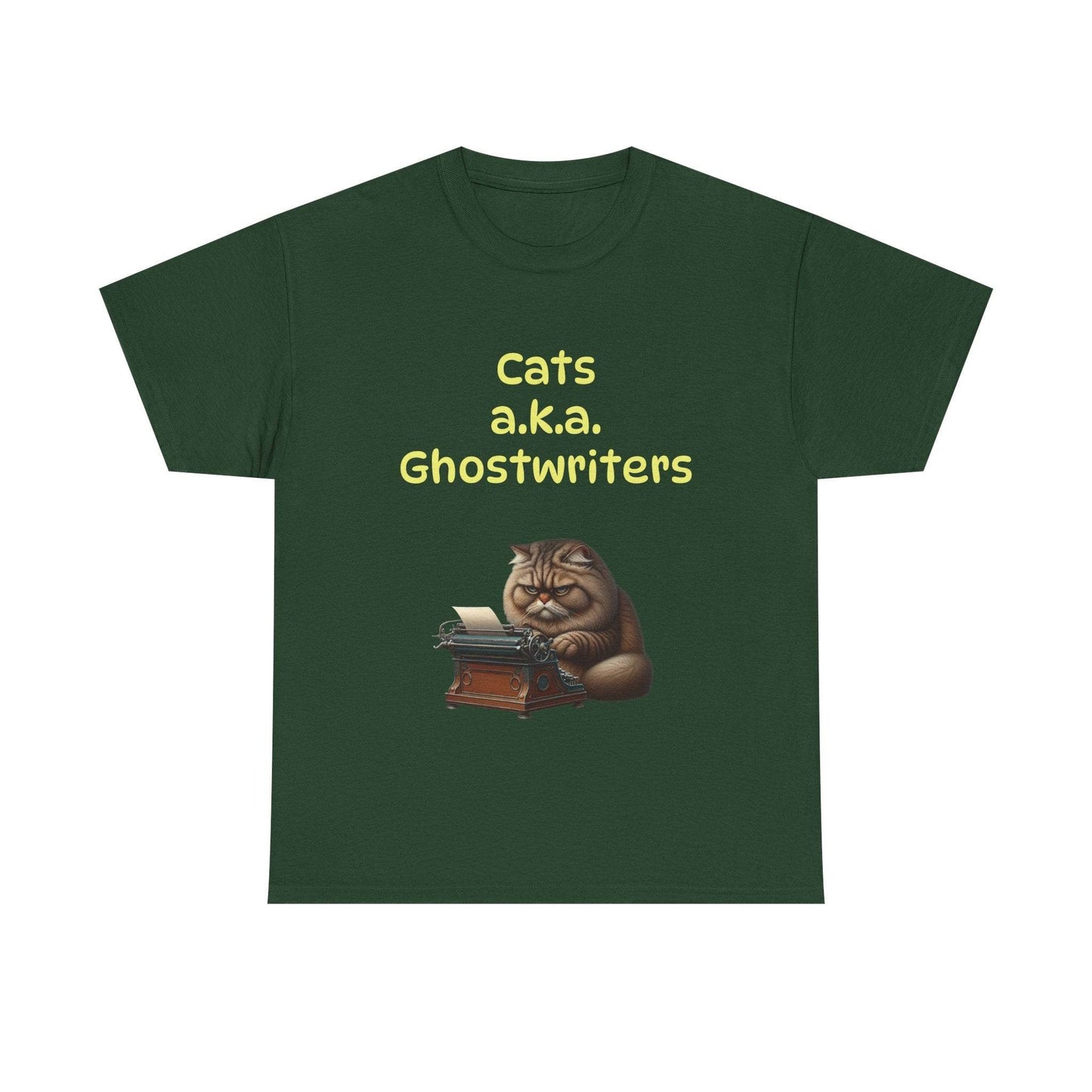 Cats Ghostwriters - A Unisex Heavy Cotton Tee - Perfect for Book Lovers - The Dreamer's Bookshop.