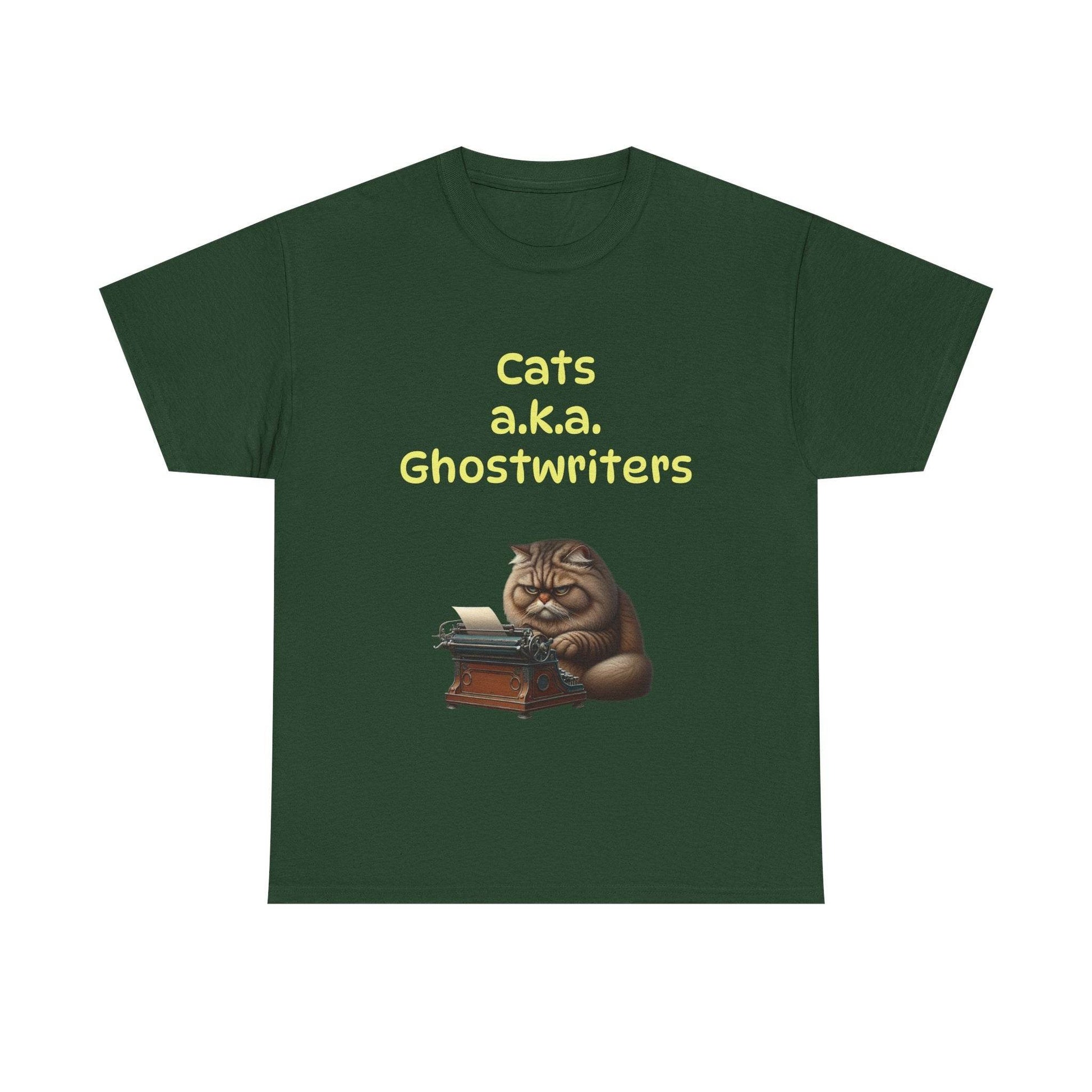 Cats Ghostwriters - A Unisex Heavy Cotton Tee - Perfect for Book Lovers - The Dreamer's Bookshop.