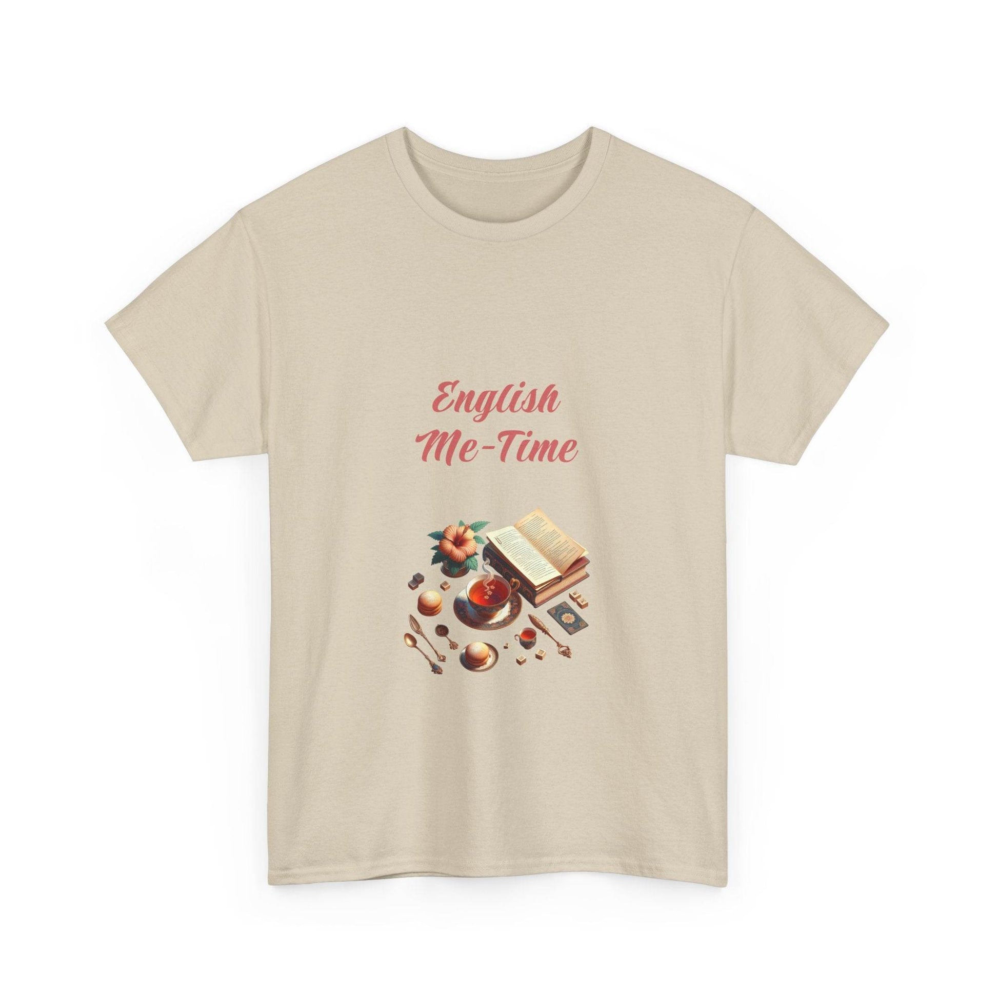English Me-Time - Unisex Heavy Cotton Tee for Book Lovers - The Dreamer's Bookshop.