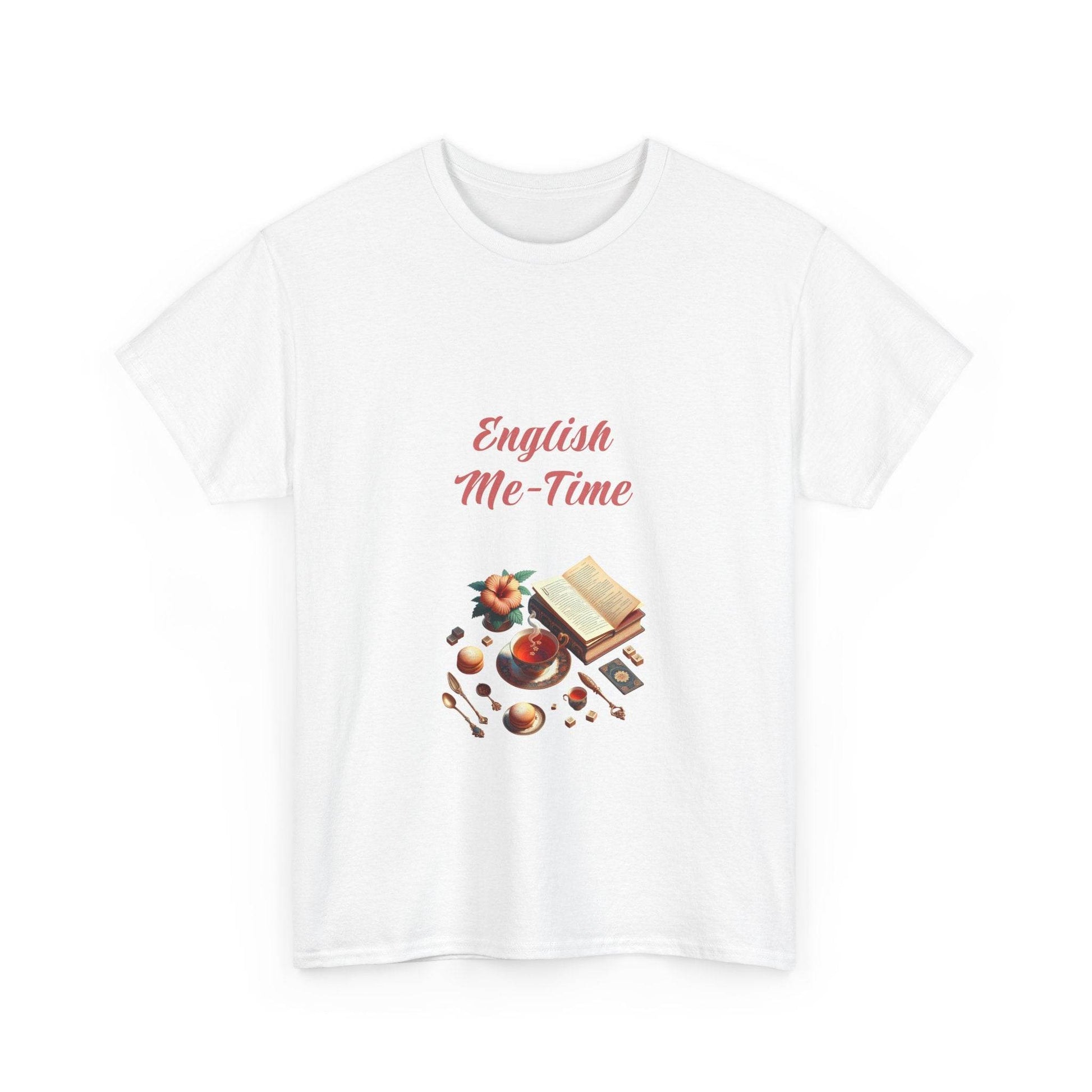 English Me-Time - Unisex Heavy Cotton Tee for Book Lovers - The Dreamer's Bookshop.