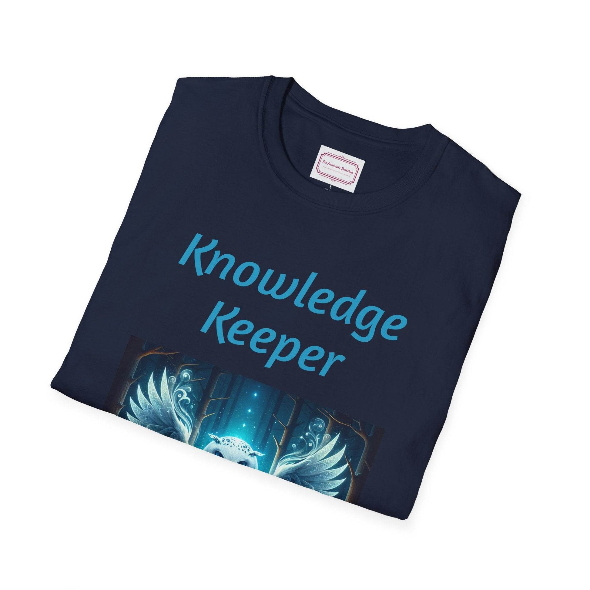 Knowledge Keeper Owl T-Shirt for Book Lovers - Proud Reader - The Dreamer's Bookshop.