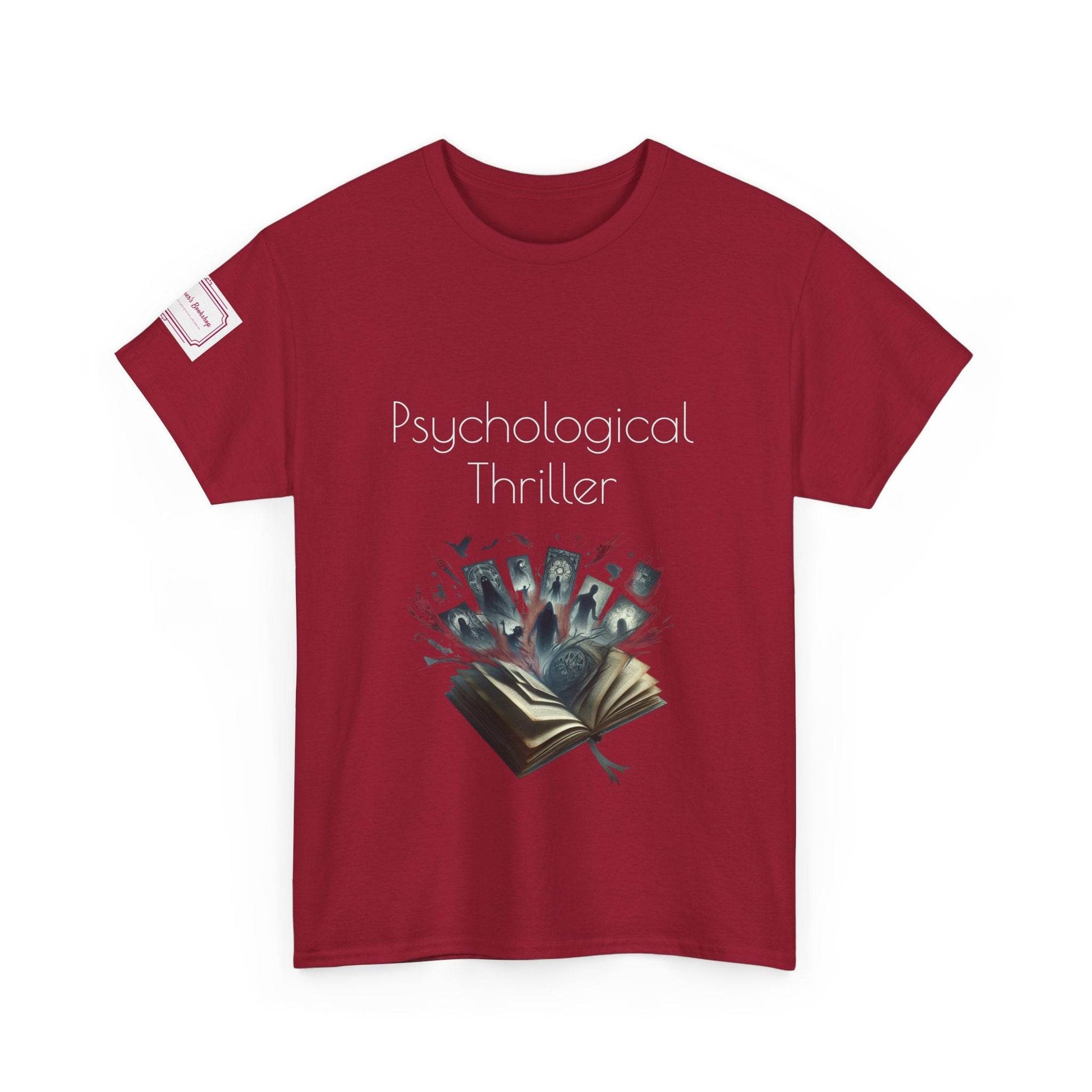Fiction - Graphic Unisex Heavy Cotton Tee - Psychological Thriller - The Dreamer's Bookshop.