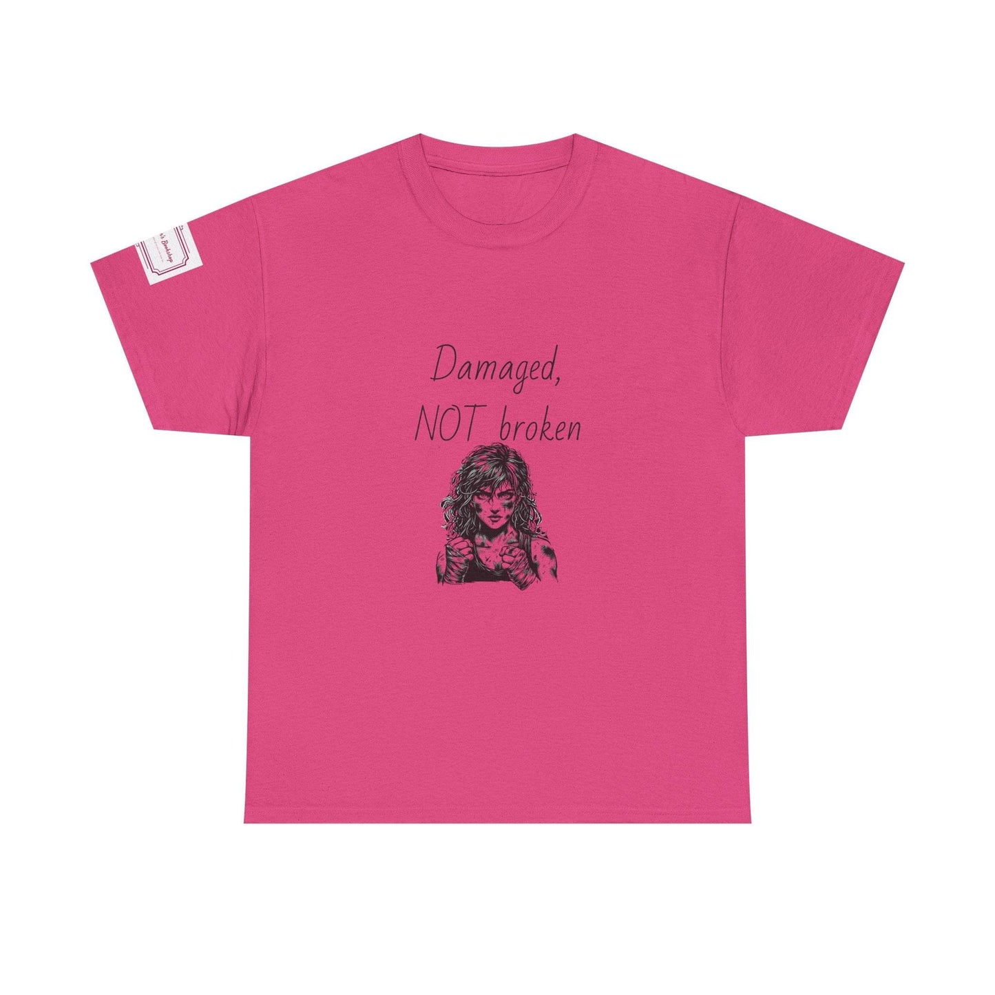 Damaged, NOT broken - Inspirational Unisex Heavy Cotton Tee - The Dreamer's Bookshop.