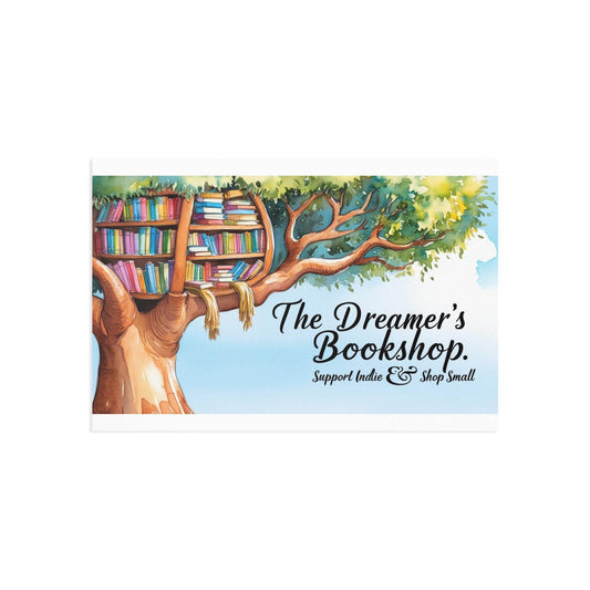 The Dreamer's Bookshop - Tree and Books Card - The Dreamer's Bookshop.