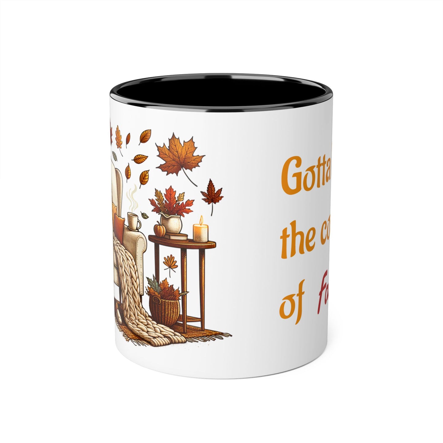 The Cosiness of Fall - 11oz Cup for Booklovers