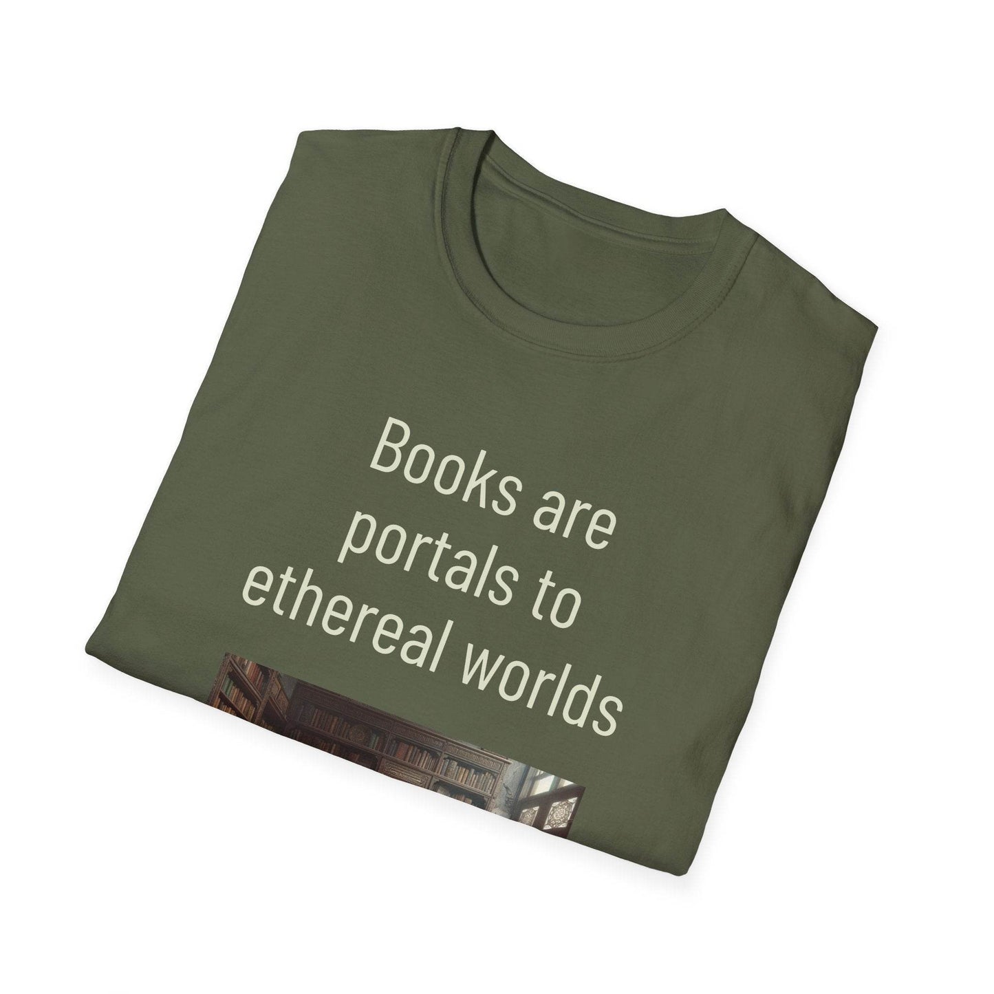 Unisex Softstyle T-Shirt - 'Portals' Inspirational - The Dreamer's Bookshop.