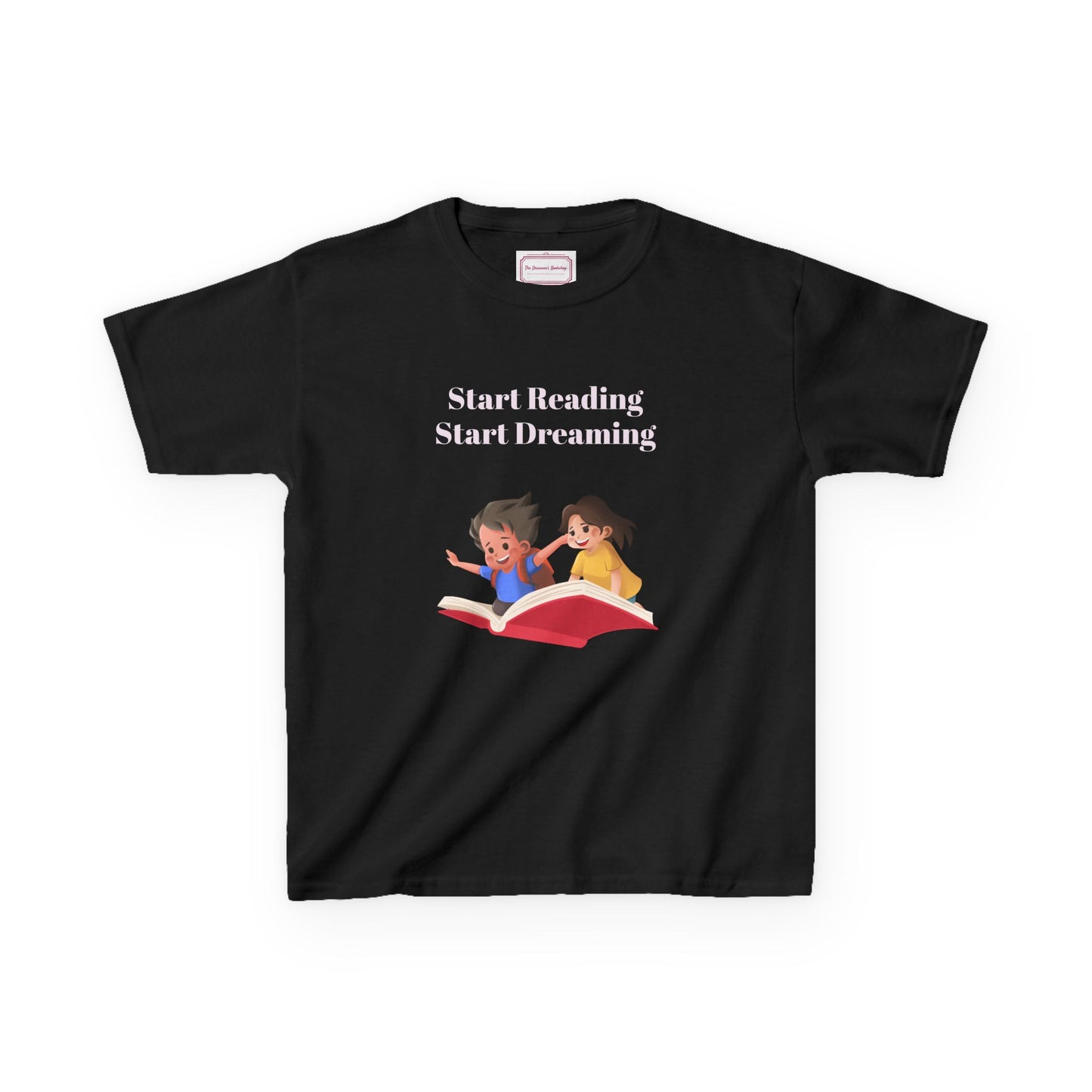 UK - Kids Heavy Cotton Tee - "Start Reading, Start Dreaming"