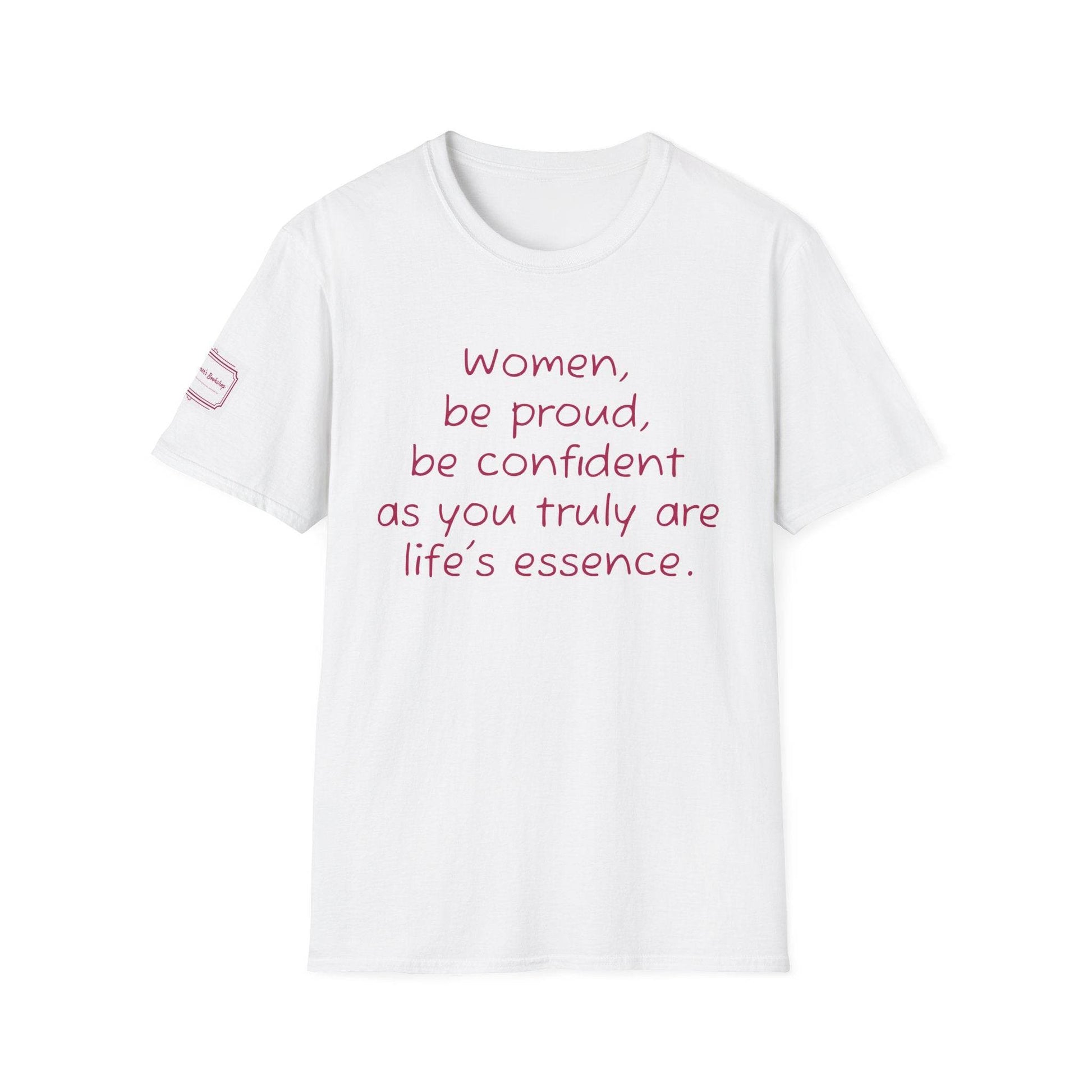 Inspirational Unisex Softstyle T-Shirt - 'Women' Motivational Design - The Dreamer's Bookshop.