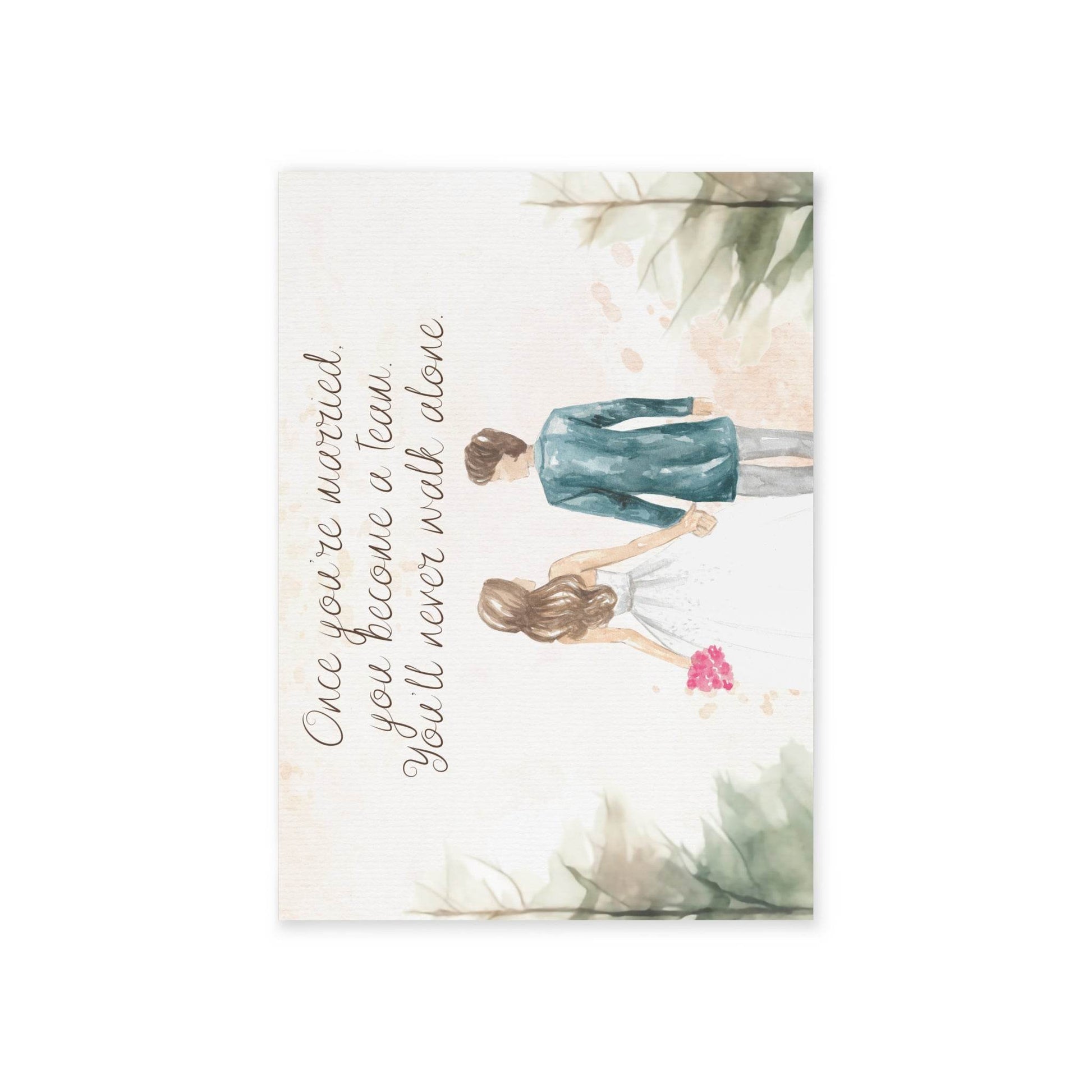 The Dreamer's Bookshop Cute "A Team" Wedding Card - The Dreamer's Bookshop.