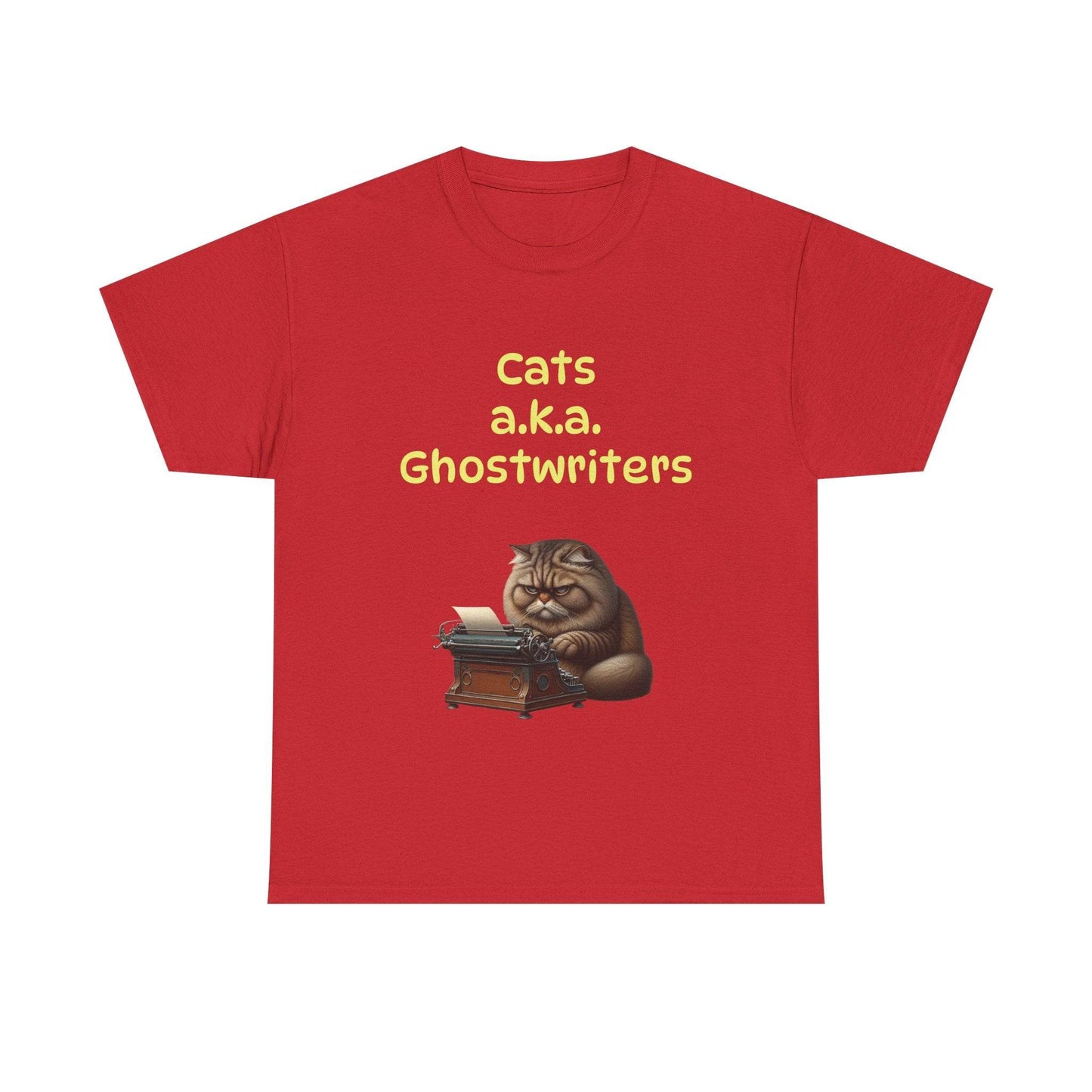 Cats Ghostwriters - A Unisex Heavy Cotton Tee - Perfect for Book Lovers - The Dreamer's Bookshop.