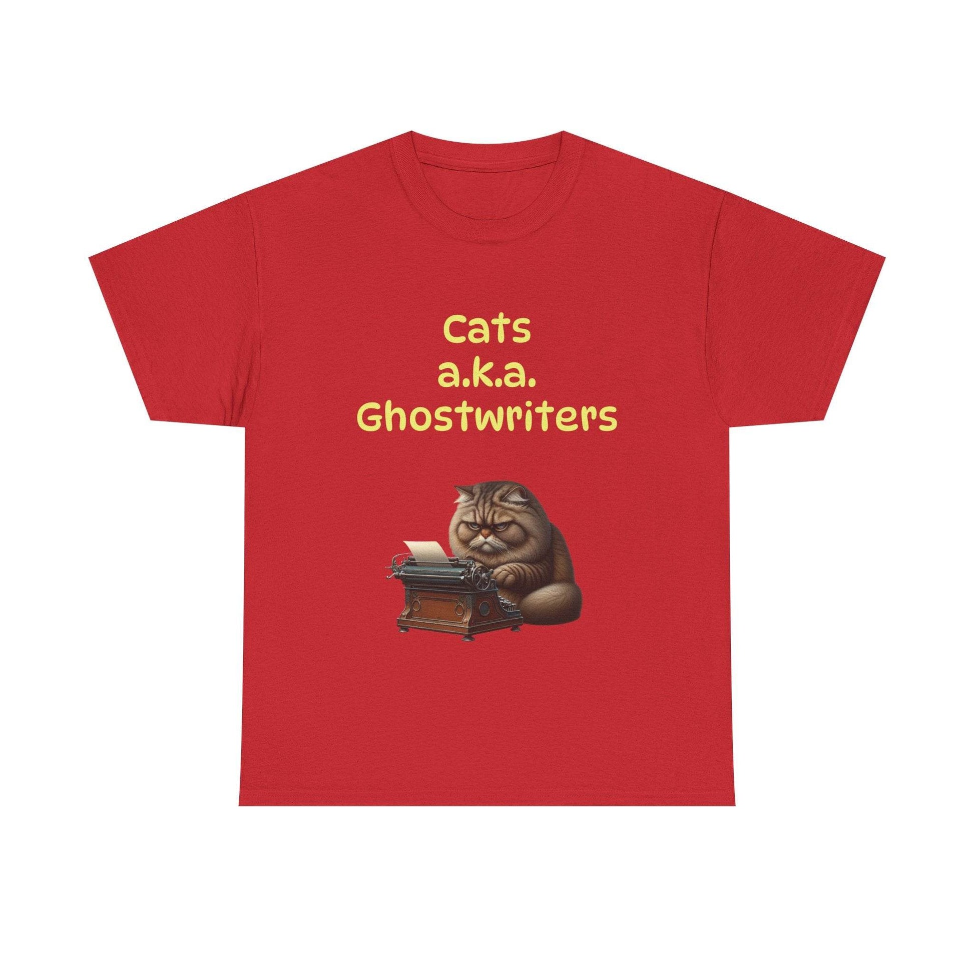 Cats Ghostwriters - A Unisex Heavy Cotton Tee - Perfect for Book Lovers - The Dreamer's Bookshop.