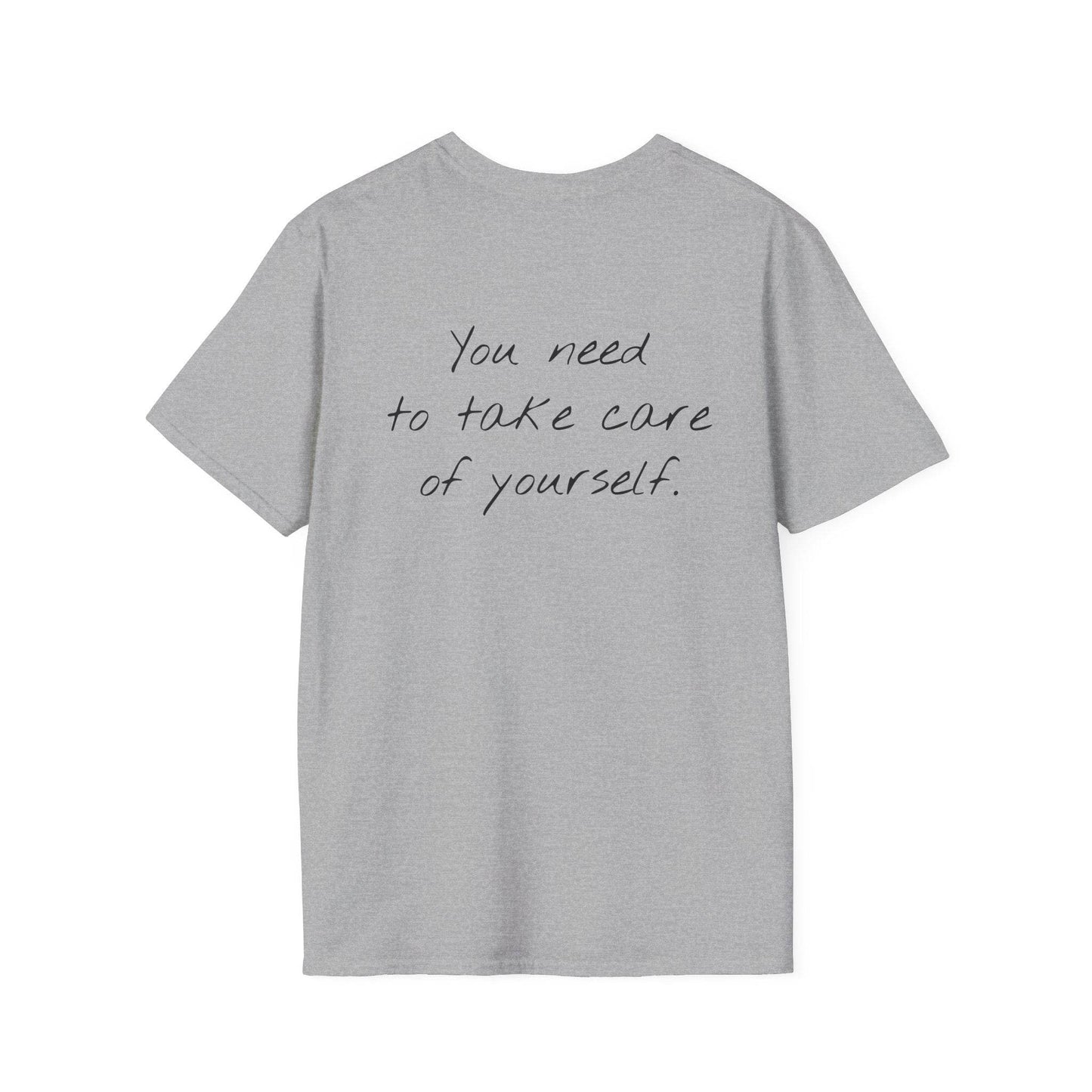Unisex Softstyle T-Shirt - 'Take Care' Inspirational - The Dreamer's Bookshop.