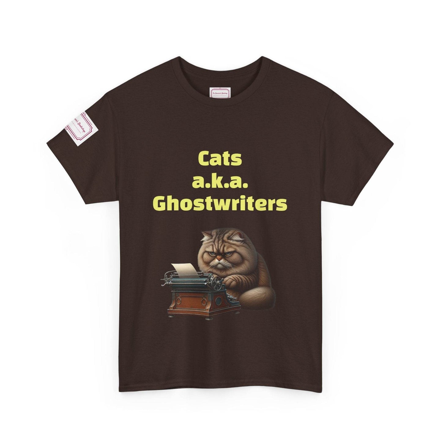 Cats Ghostwriters - Unisex Heavy Cotton Tee - Perfect for Book Lovers - The Dreamer's Bookshop.