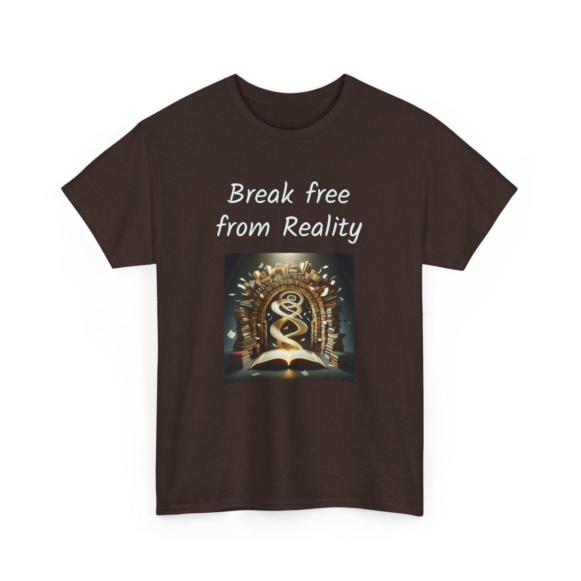 Break Free - Graphic Tee - Unisex Heavy Cotton T-Shirt - Book Lovers - The Dreamer's Bookshop.