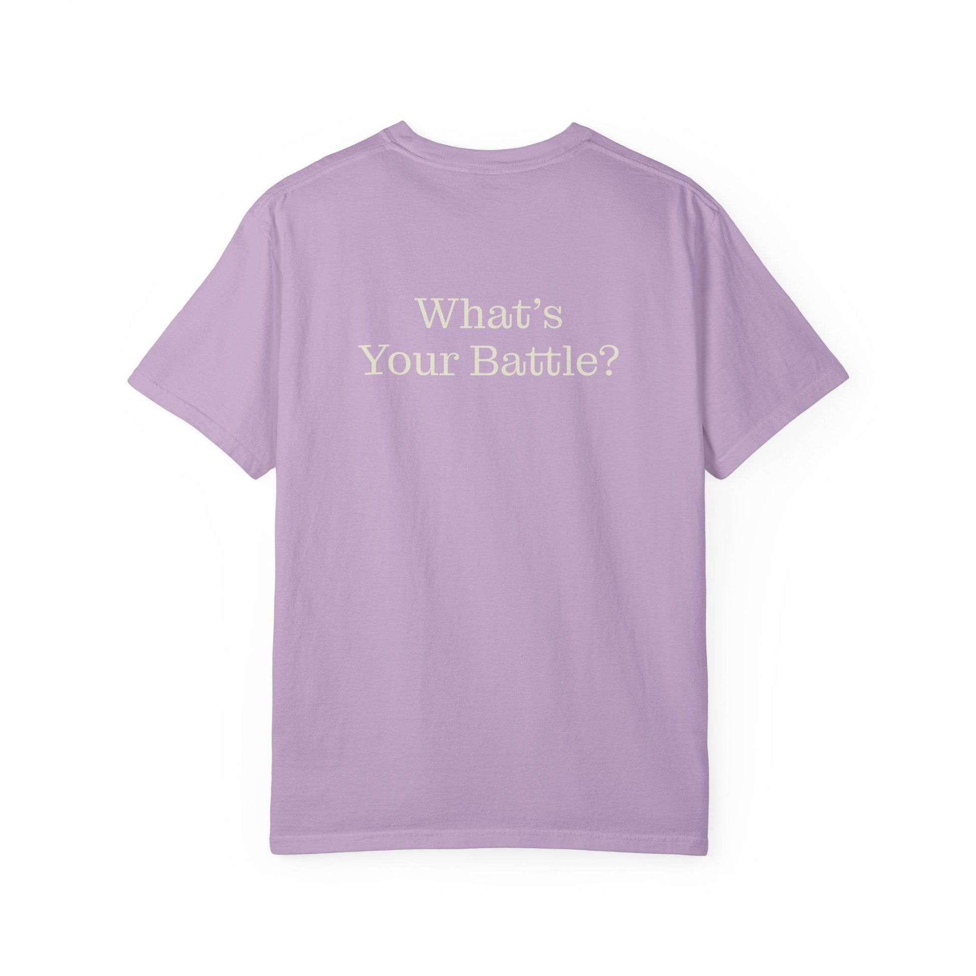 Chronic Pain Warrior Unisex Garment-Dyed T-shirt - Inspirational Motivational Tee - The Dreamer's Bookshop.