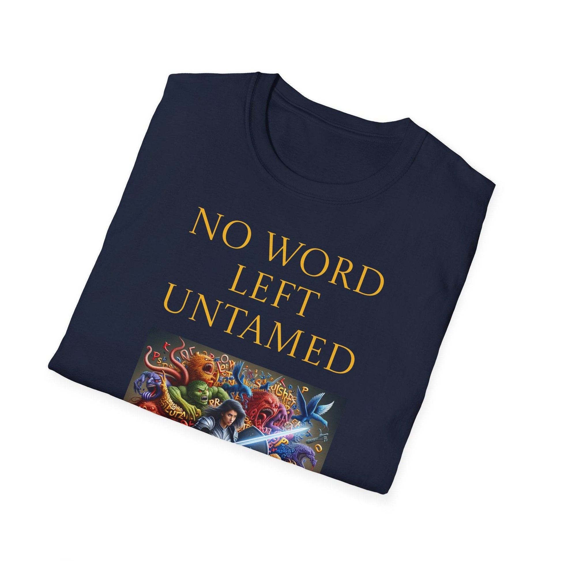 Inspirational Unisex Softstyle T-Shirt - 'No Word' Creative Design - The Dreamer's Bookshop.