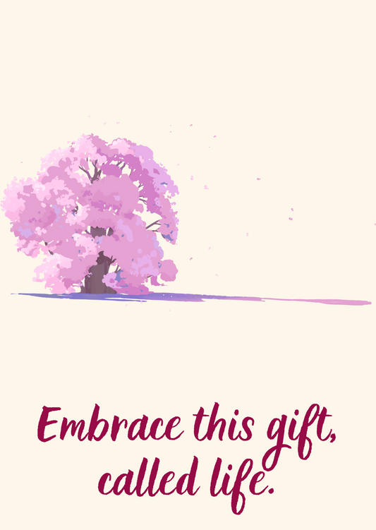 The Dreamer's Bookshop "Embrace the gift" Love Yourself Card - The Dreamer's Bookshop.