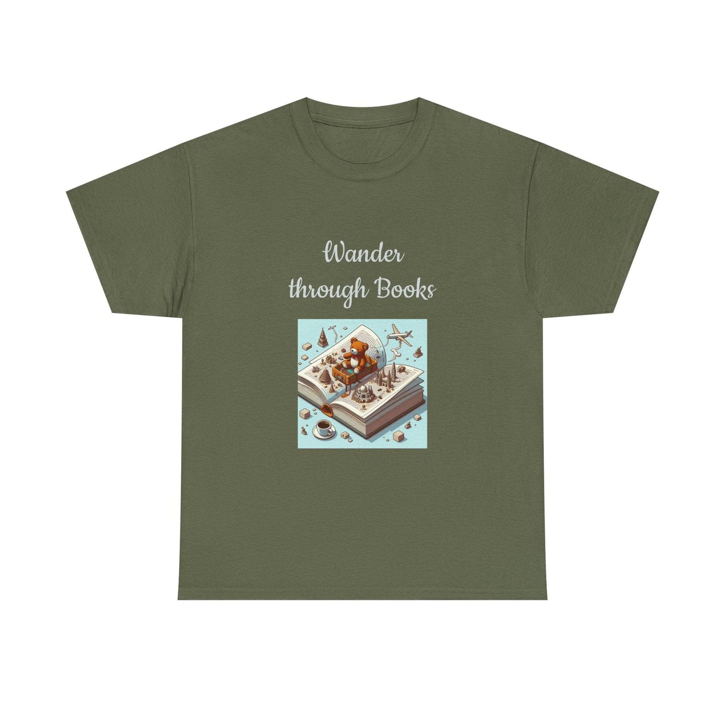 Wander -A Unisex Heavy Cotton Tee - Perfect for Book Lovers - The Dreamer's Bookshop.