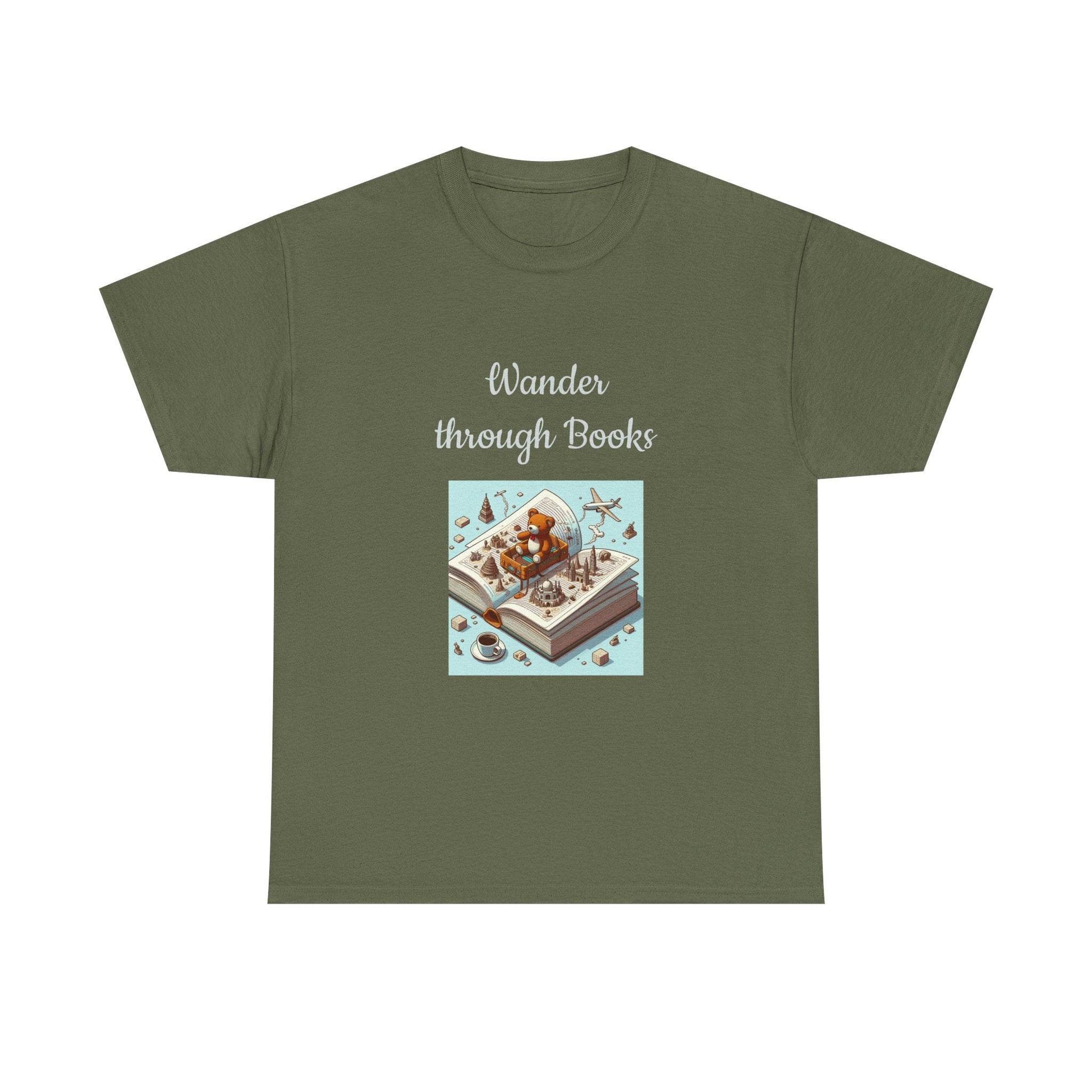 Wander -A Unisex Heavy Cotton Tee - Perfect for Book Lovers - The Dreamer's Bookshop.