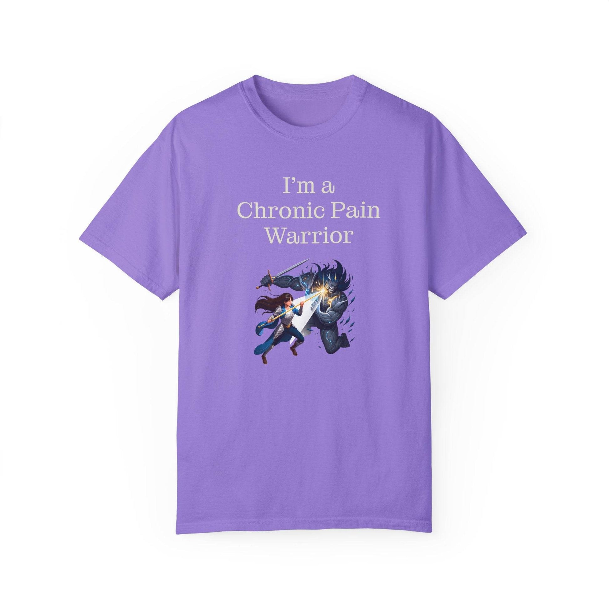 Chronic Pain Warrior Unisex T-Shirt - Empowering Tee for Healthcare Awareness - The Dreamer's Bookshop.