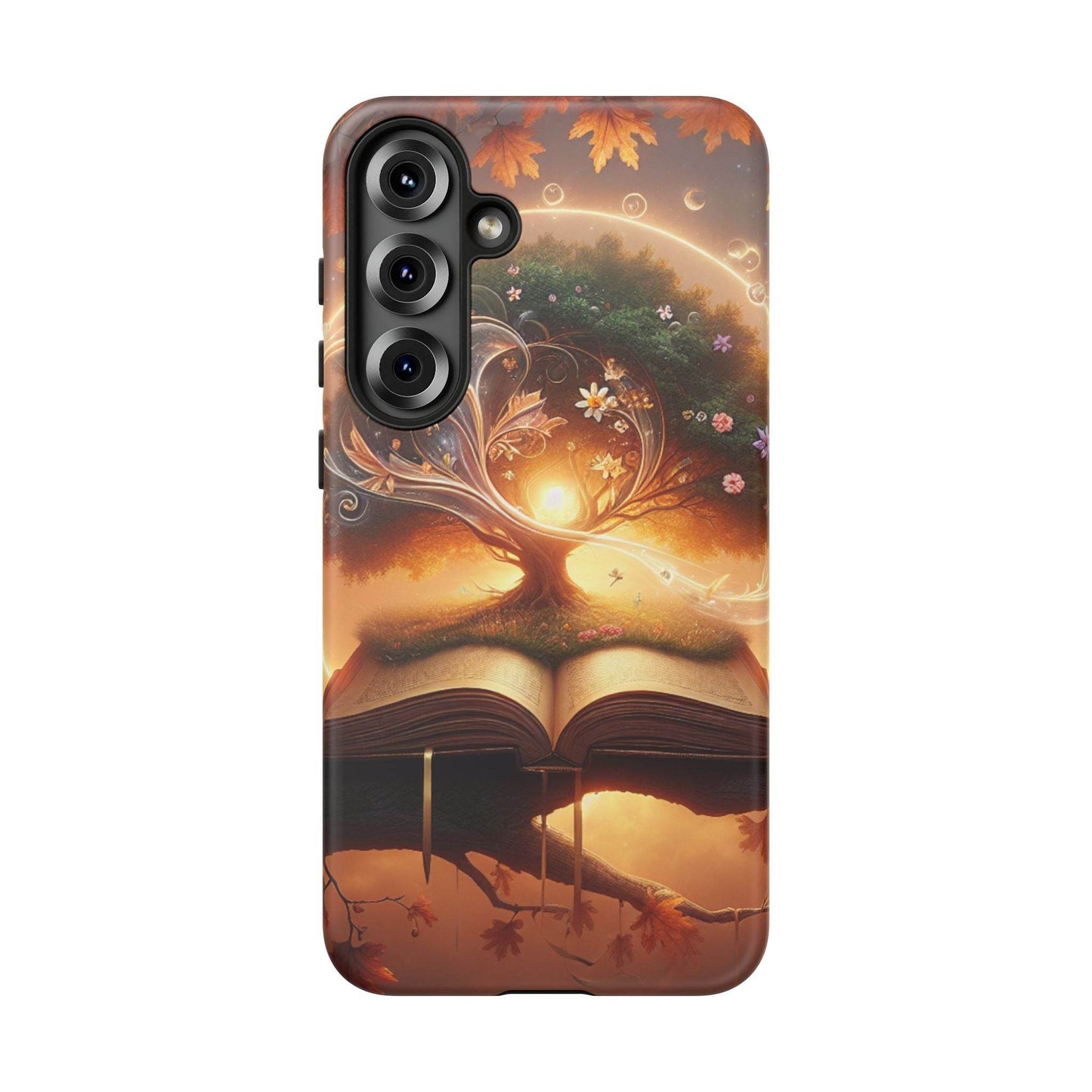 Nature-Inspired iPhone & Samsung Phone Case with Tree of Life Design - The Dreamer's Bookshop.