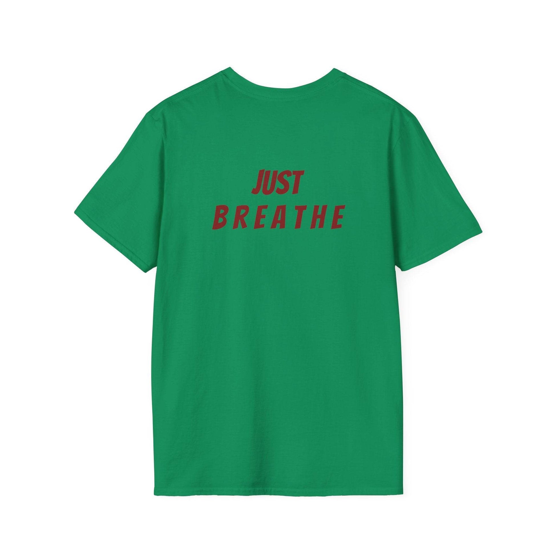 Unisex Softstyle T-Shirt - 'Just Breathe' - The Dreamer's Bookshop.