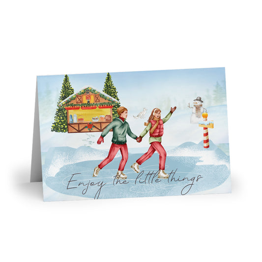 The Dreamer's Bookshop "Ice Skating" Enjoy the Little Things Card