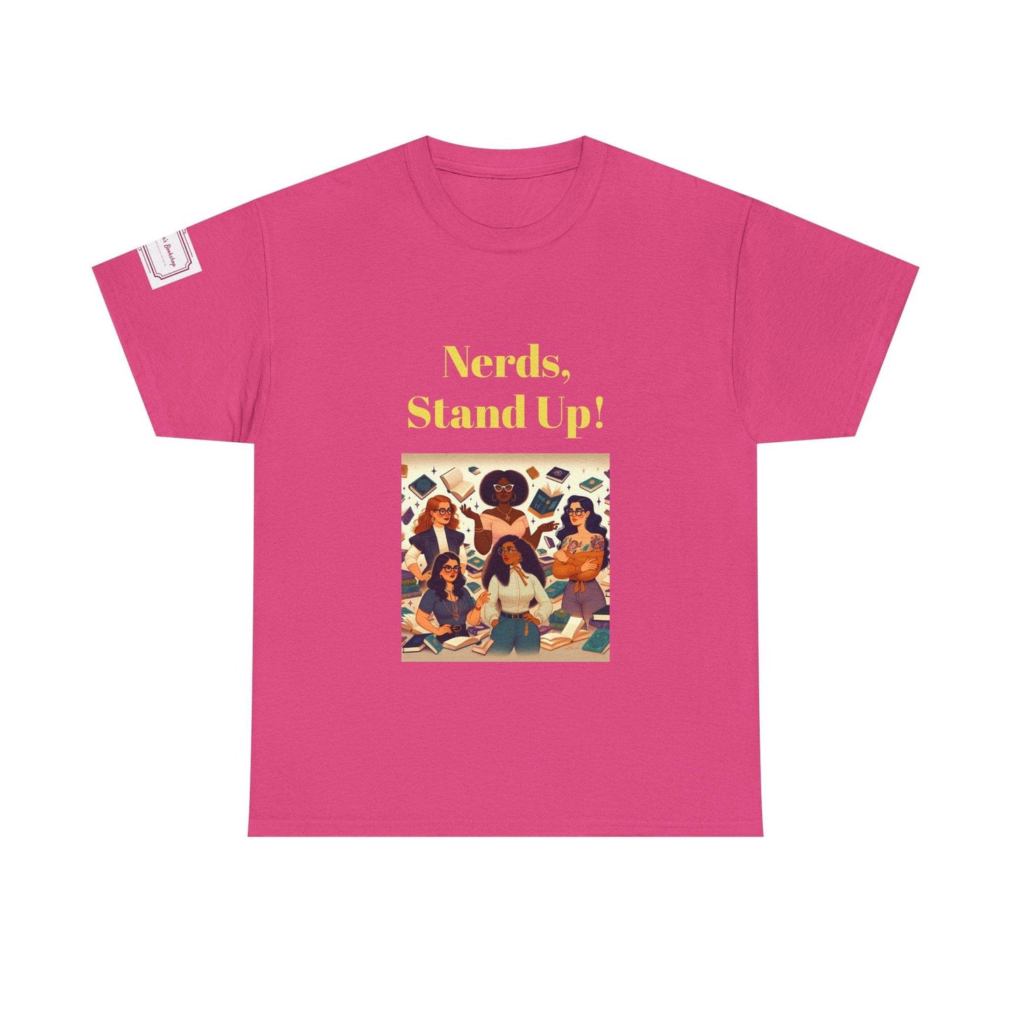 Nerds Stand Up - Graphic Unisex Heavy Cotton Tee - Book Lovers - The Dreamer's Bookshop.
