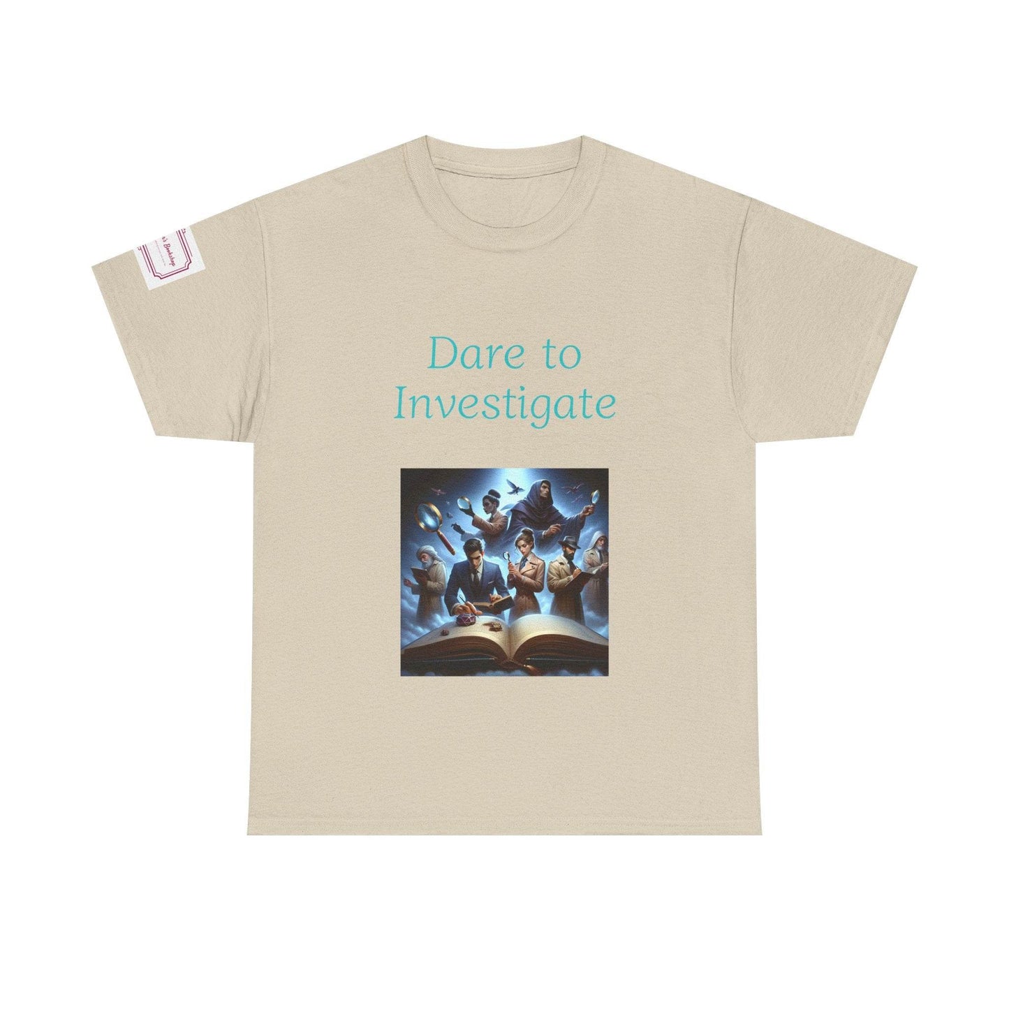 Investigate - Unisex Heavy Cotton Tee - Crime/Mystery Books - The Dreamer's Bookshop.