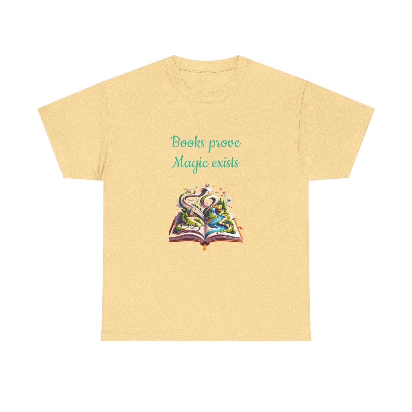 Magic Exists -A Unisex Heavy Cotton Tee - Perfect for Book Lovers - The Dreamer's Bookshop.