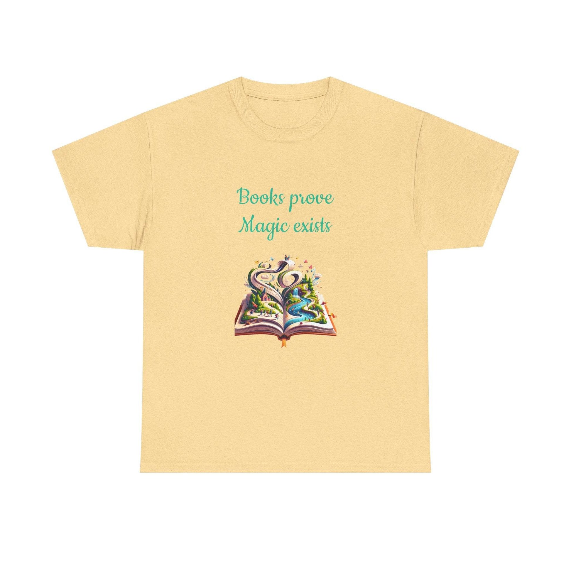 Magic Exists -A Unisex Heavy Cotton Tee - Perfect for Book Lovers - The Dreamer's Bookshop.