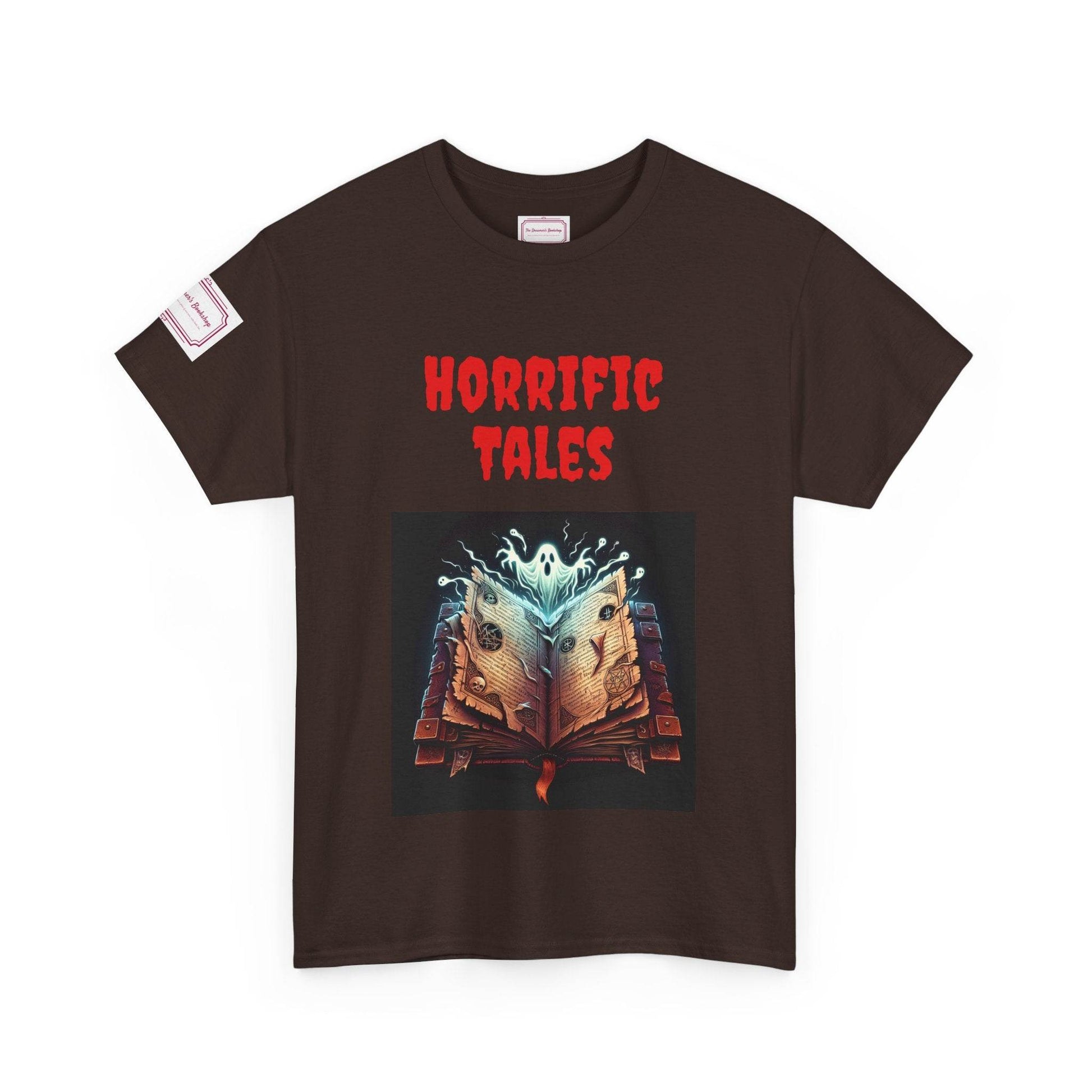 Horrific Tales - Unisex Heavy Cotton Tee - Perfect for Book Lovers - The Dreamer's Bookshop.