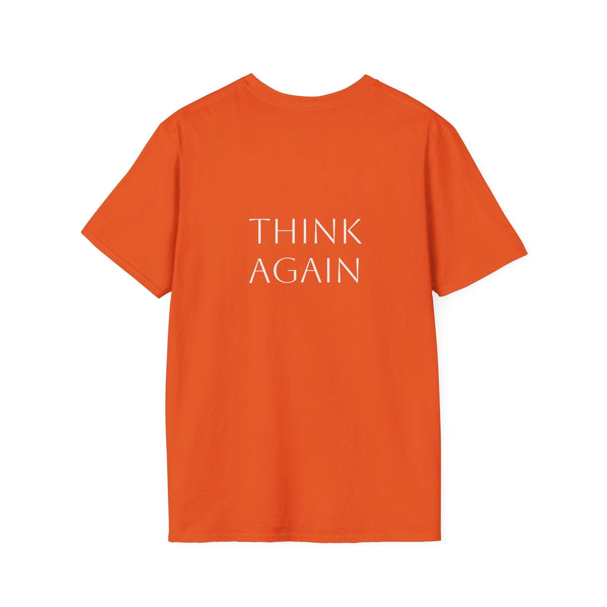 Unisex Softstyle T-Shirt - 'Think Again' - The Dreamer's Bookshop.