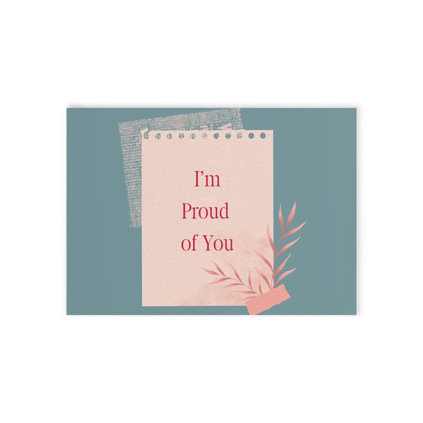 The Dreamer's Bookshop Appreciation "I'm Proud of You" Print Card - The Dreamer's Bookshop.