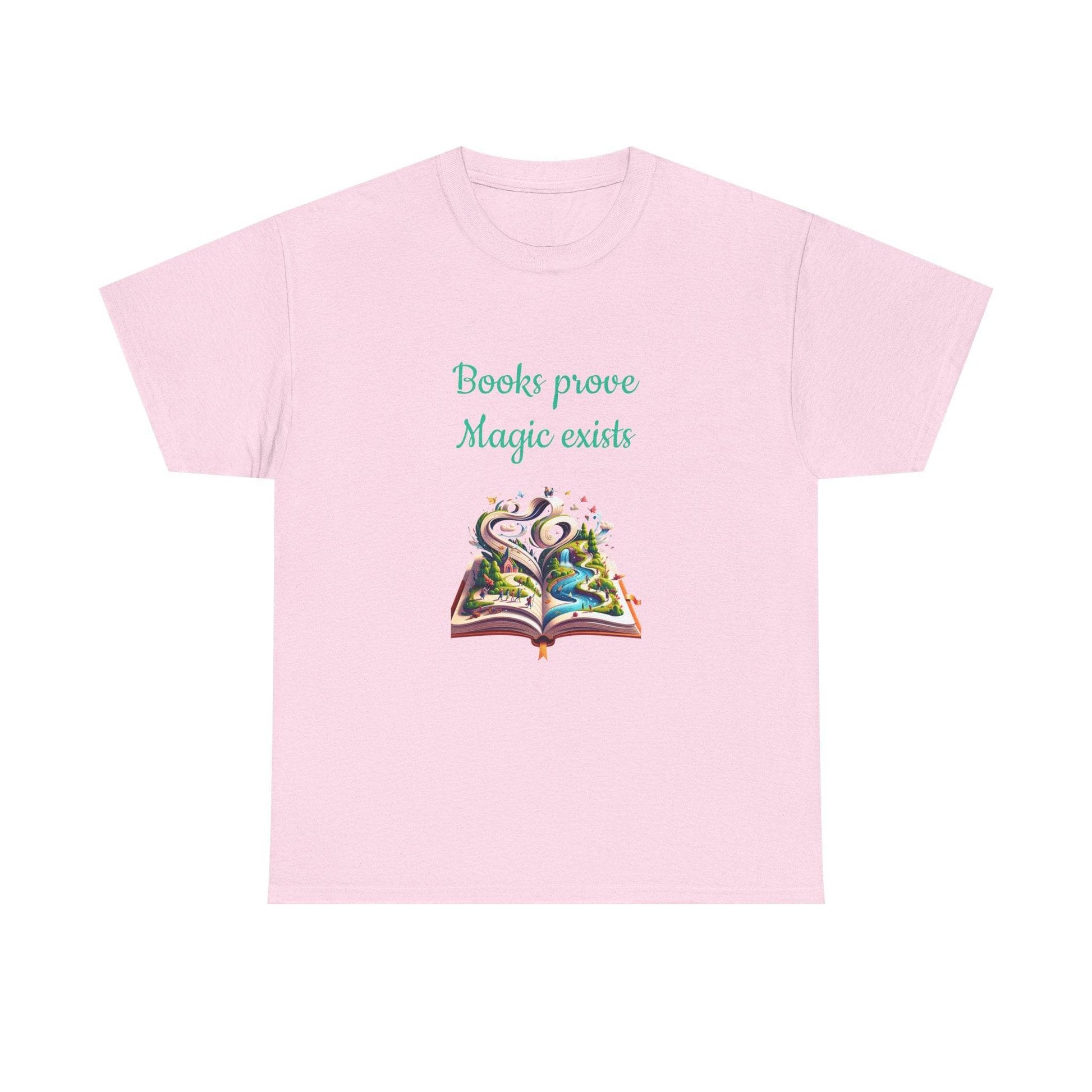 Magic exists - Unisex Heavy Cotton Tee for Book Lovers - The Dreamer's Bookshop.