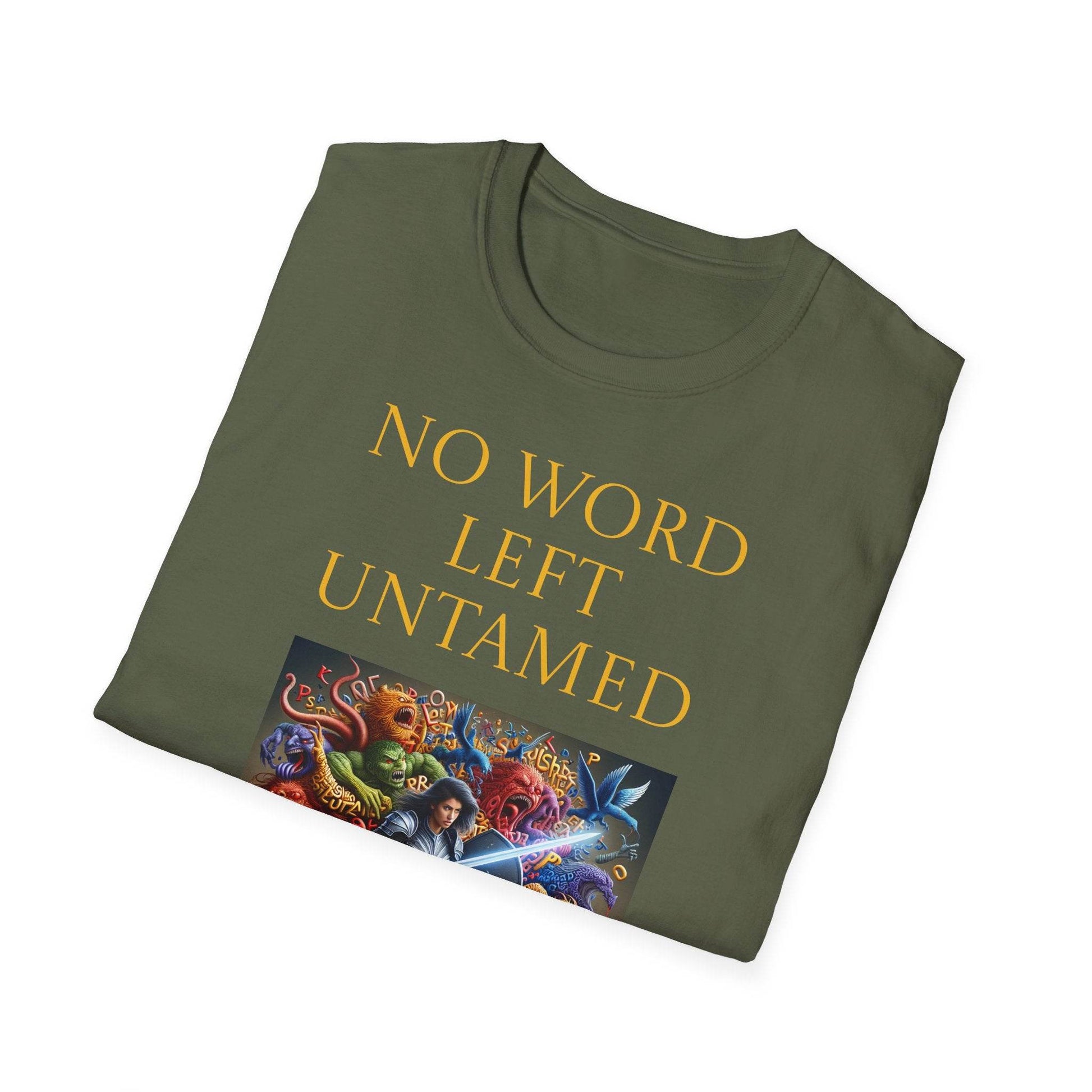 Inspirational Unisex Softstyle T-Shirt - 'No Word' Creative Design - The Dreamer's Bookshop.