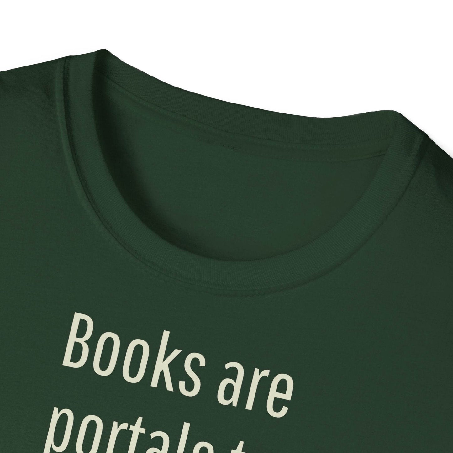 Unisex Softstyle T-Shirt - Portal Design for Book Lovers - The Dreamer's Bookshop.