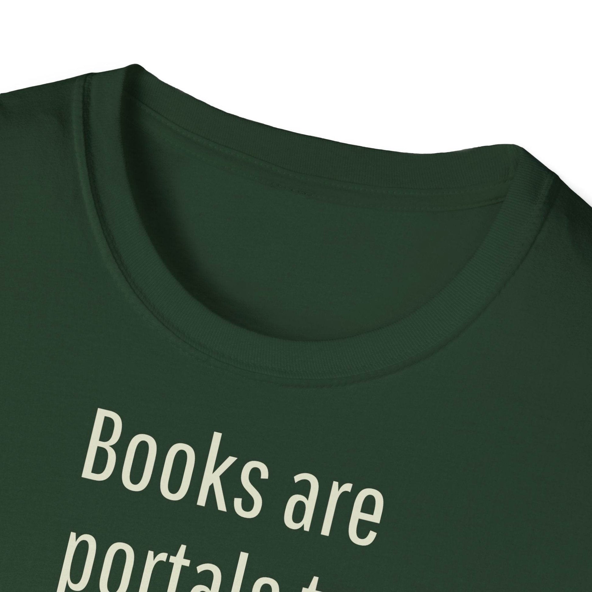 Unisex Softstyle T-Shirt - Portal Design for Book Lovers - The Dreamer's Bookshop.