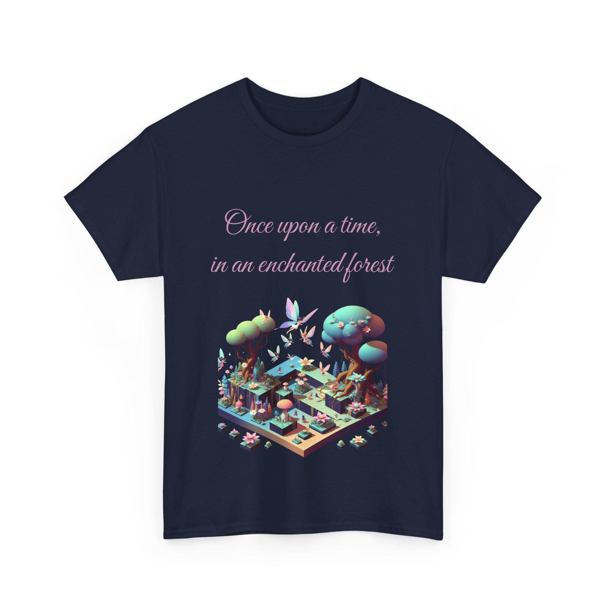 Book Lover's Unisex Heavy Cotton Tee - "Enchanted Forest" - The Dreamer's Bookshop.