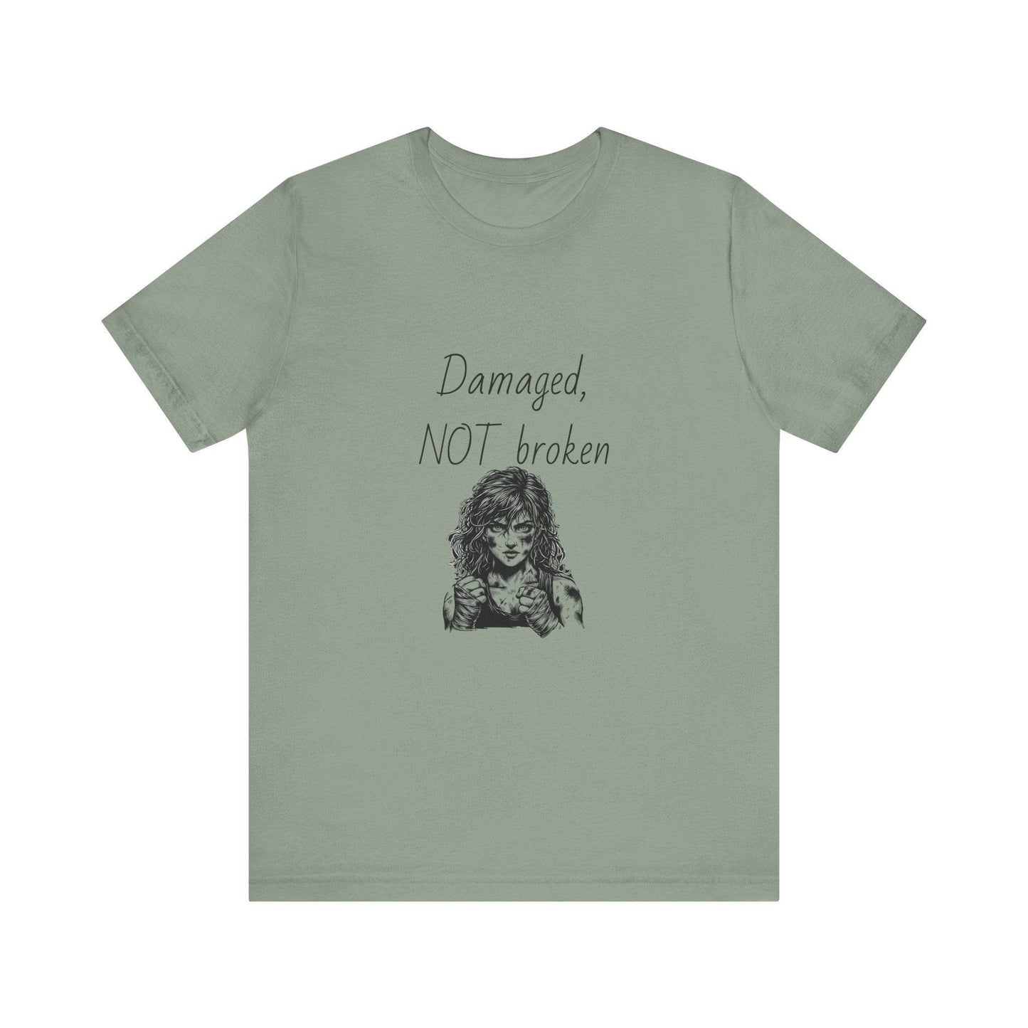 Fierce Survivor Unisex Short Sleeve Tee - Damaged, NOT broken - The Dreamer's Bookshop.