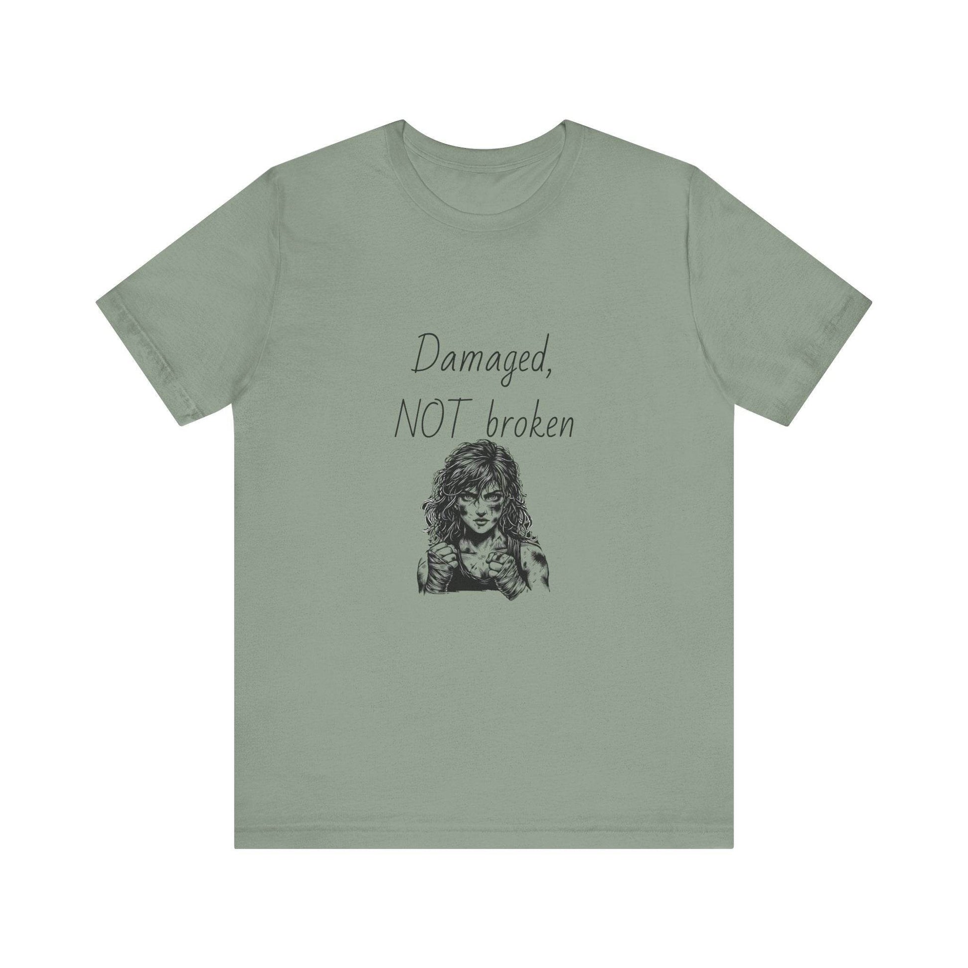 Fierce Survivor Unisex Short Sleeve Tee - Damaged, NOT broken - The Dreamer's Bookshop.
