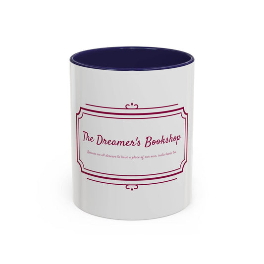 Dreamer's Bookshop Accent Coffee Mug - Perfect Gift for Book Lovers - The Dreamer's Bookshop.