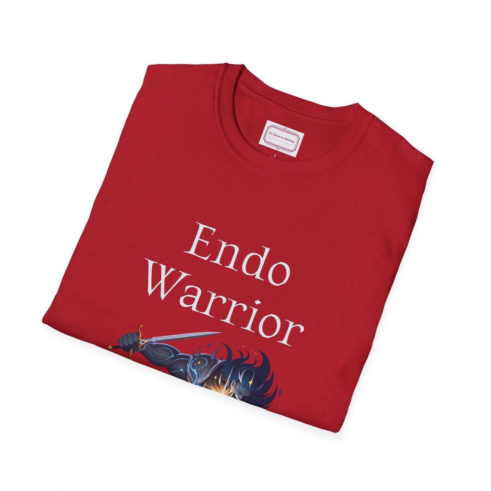 Endometriosis Warrior Unisex Softstyle T-Shirt - Embrace Your Battles - The Dreamer's Bookshop.