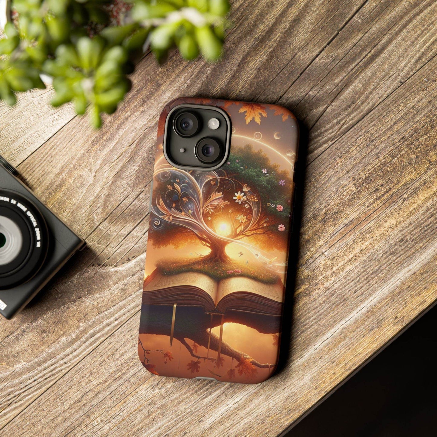Nature-Inspired iPhone & Samsung Phone Case with Tree of Life Design - The Dreamer's Bookshop.